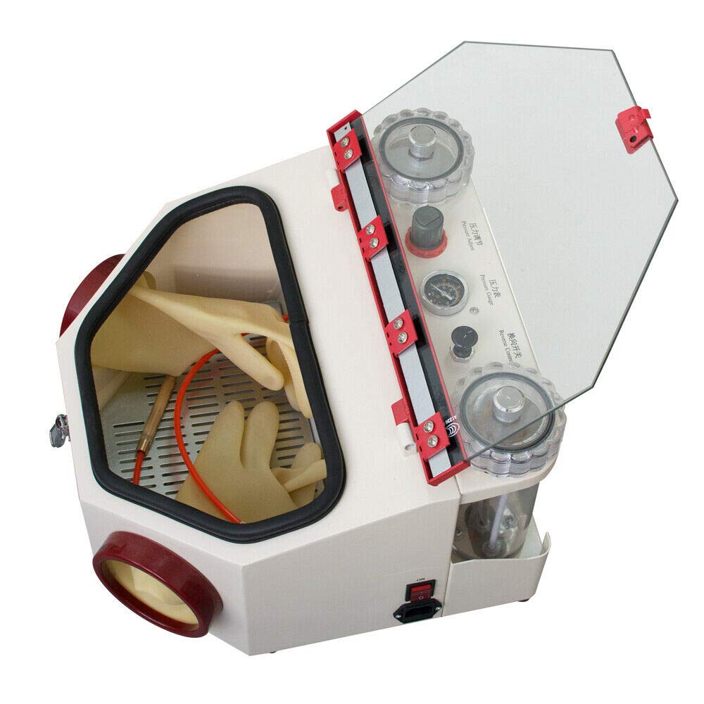 Aries Outlets USA Dental Lab Equipment Twin-Pen Sandblaster Electric Sand Blasting Machine