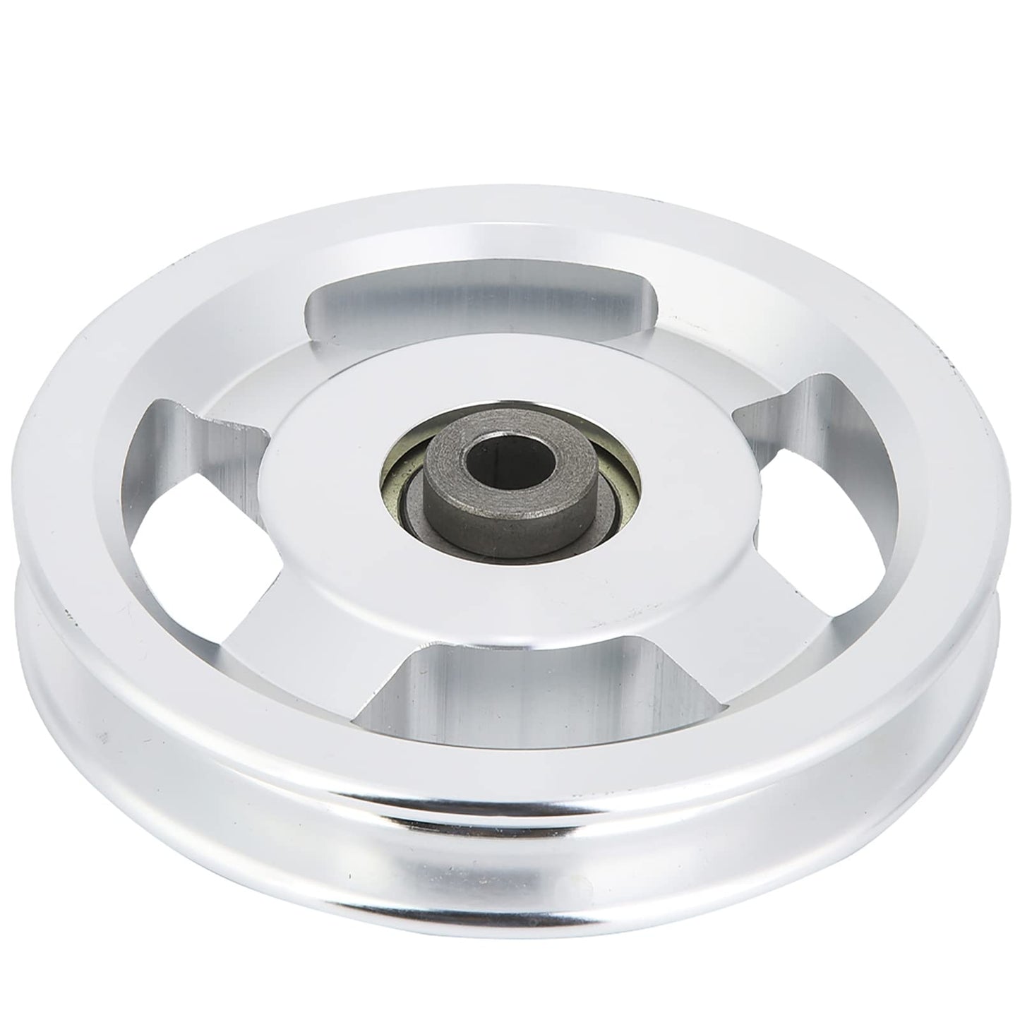 Gym Pulley Wheel for Cable Machine – 114mm Aluminum Alloy Fitness Pulley with Universal Bearing, 90mm Diameter Cable Attachment Compatible with Most Home Gym Systems (USA)