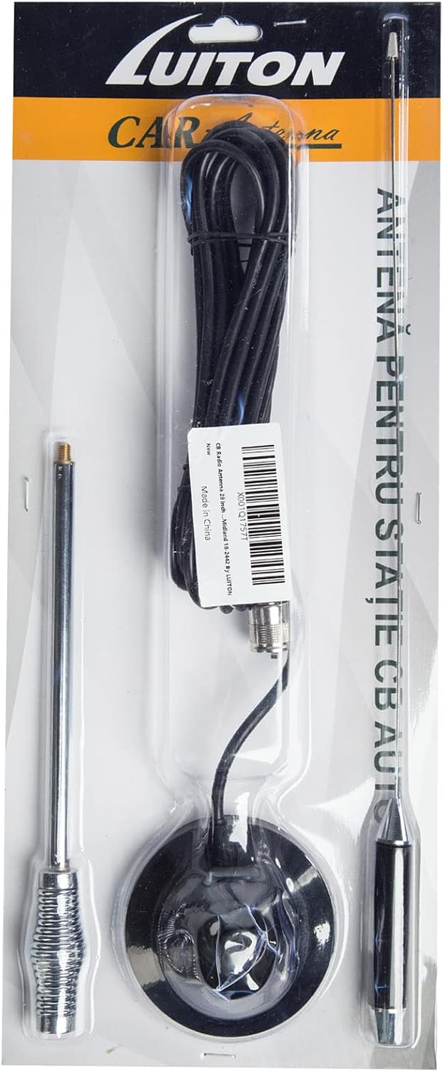 LUITON 28 inch 27 CB Antenna Mhz CB Radio Antenna Full Kit with Heavy Duty Magnet Mount Mobile/Car Radio Antenna