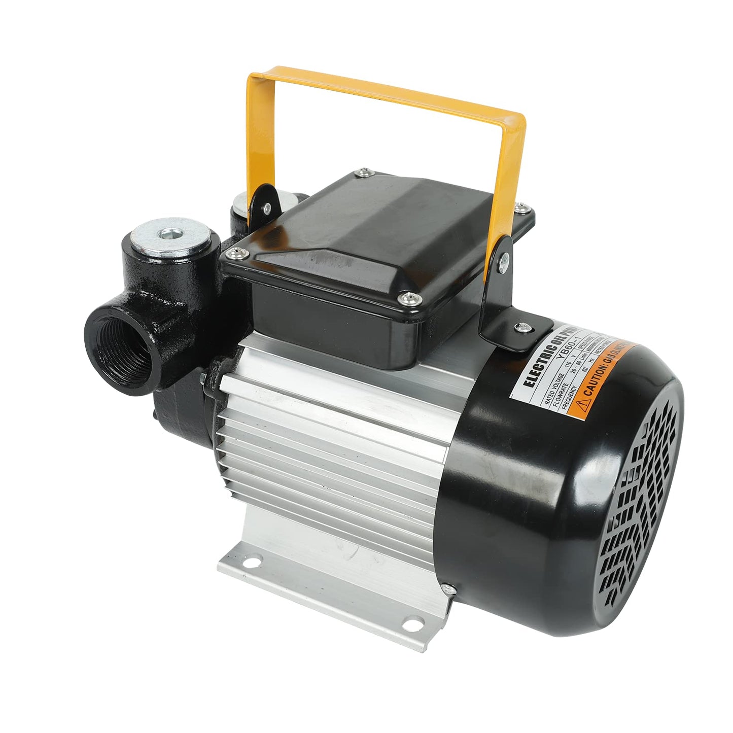 BLACKHORSE-RACING Self Priming 110v Ac 16GPM Oil Transfer Pump Fuel Diesel Kerosene Biodiesel Pump w/Hose & Nozzle
