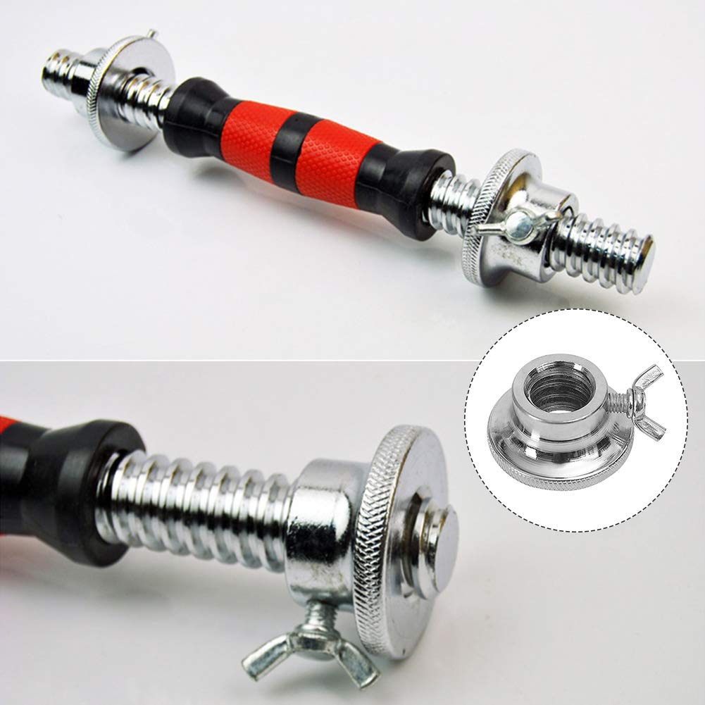 Ovrilossa 2 Pcs Barbell Collars,23mm Standard Barbell Spin-Lock Collars Screws Clamps Quick Lock and Release for Fitness Equipment Weight Lifting Barbells Or Dumbbell Bar