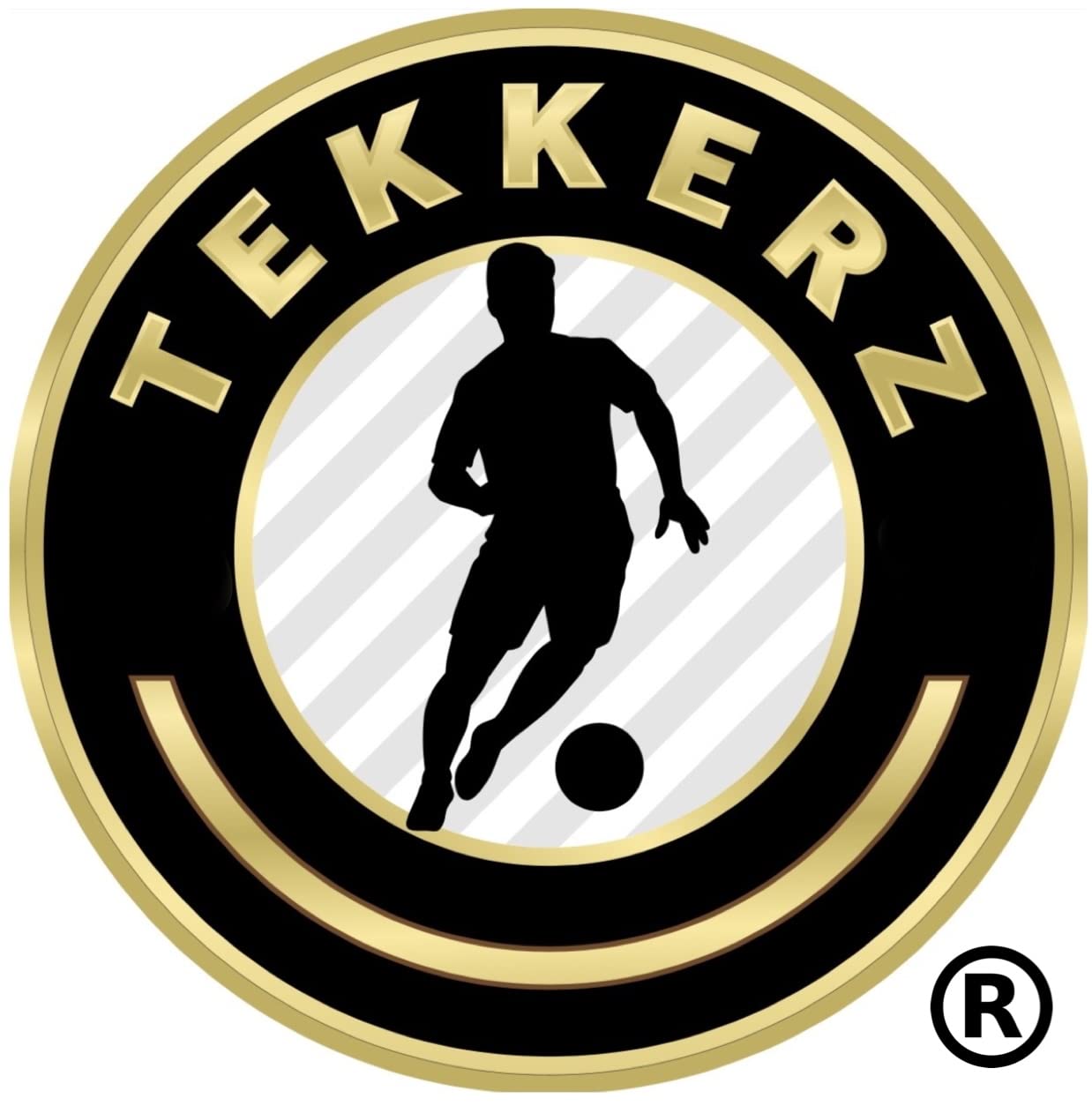 Tekkerz Soccer Miniature Shin Guard for Youth and Adults - Extra Small Protective Equipment shin Guards for Men, Women, Kids, Boys, and Girls, Black, Gold