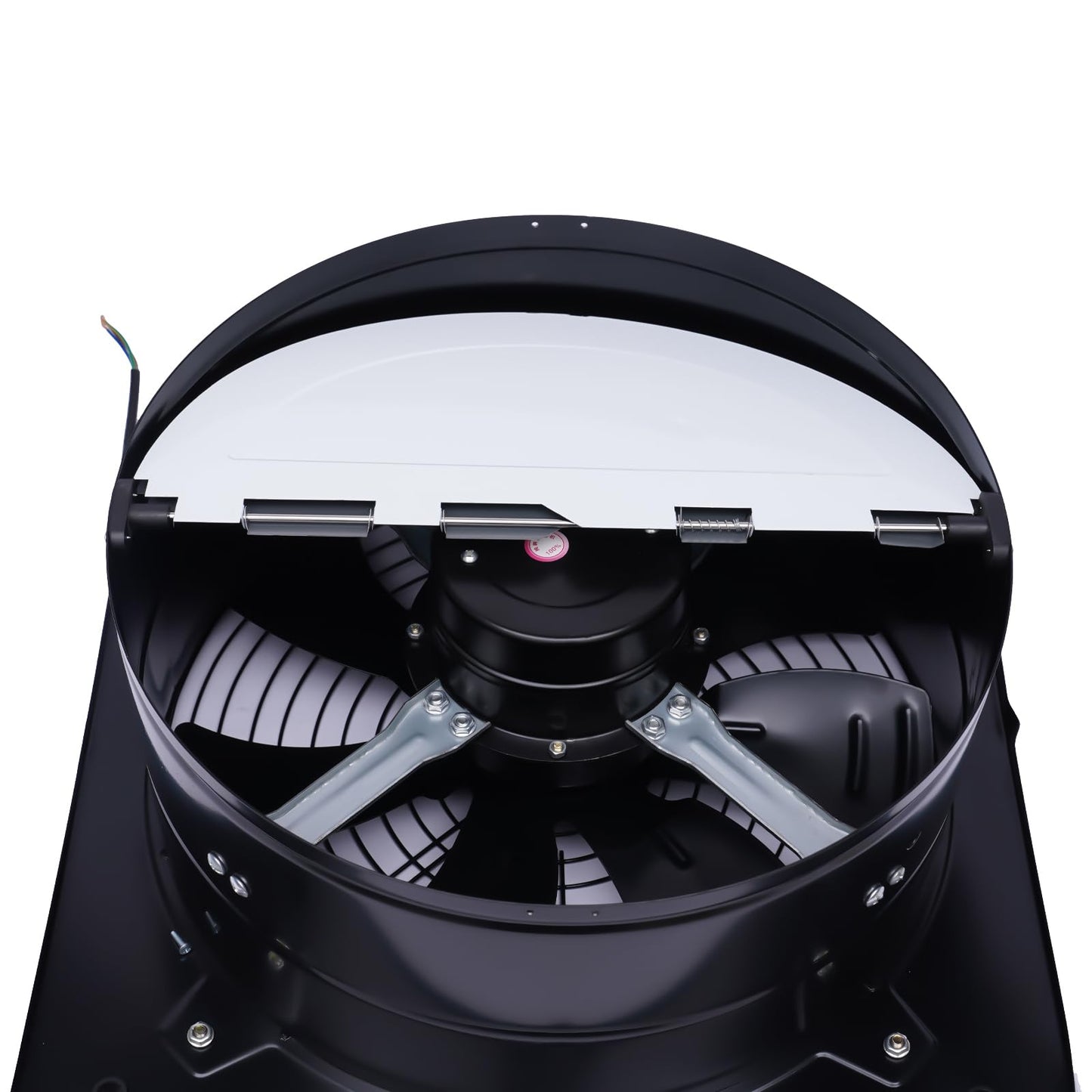 Wall Mounted Explosion Proof Fan, Industrial Axial Exhaust Fan with 750W 2800 Rpm Backdraft Damper & Thickened Protective Mesh Noise Free Square Kitchen Extractor Fan for Workshop Warehouse Apartment