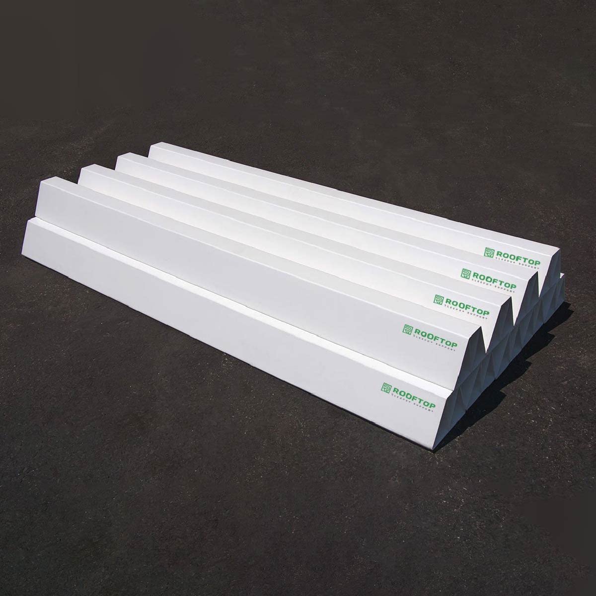 9-Pack 36" PVC Rooftop Support - Can Be Cut to Desired Length - Roof Blocks for Conduit - PVC Pipe Support for Gas Pipe, Conduit, HVAC Units, Mechanical, Condensate Lines on Roofs - from MIRO-CG