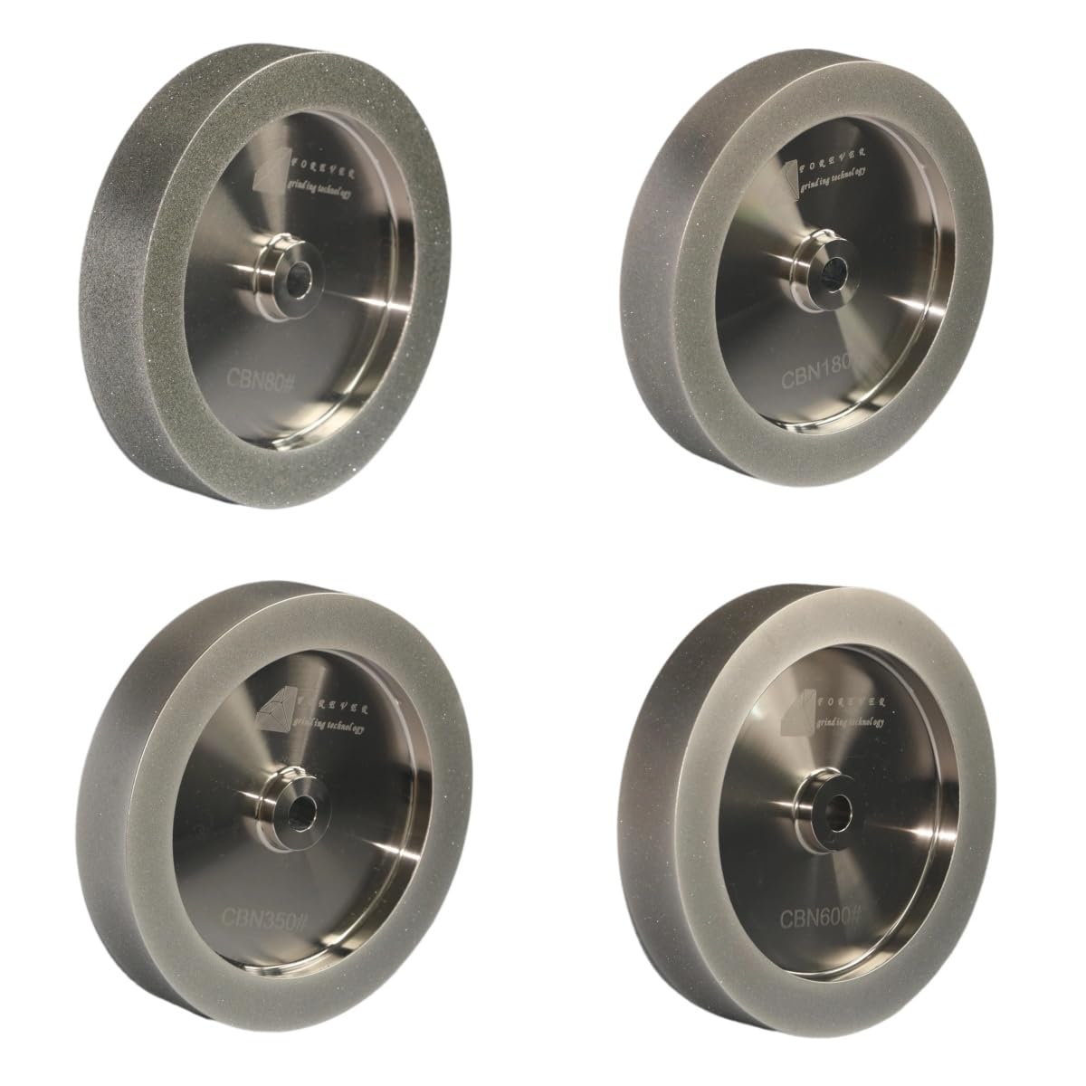 CBN Wheel 8 Inch, CBN Grinding Wheels 8" Diameter, 5/8" Bore, 1.5" Wide, 1" Down the Side, Suitable for Sharpening Woodturning and HSS Tools (600 Grit)