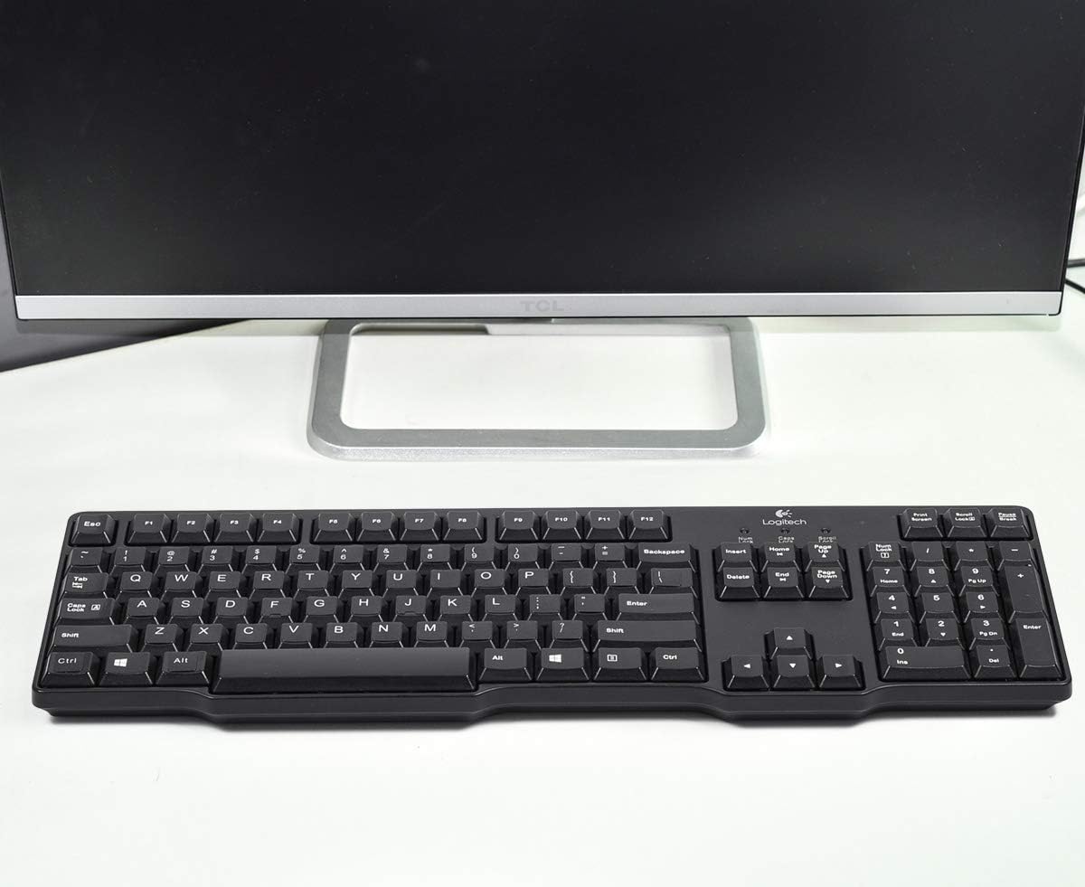 CaseBuy 2 Pack English Keyboard Stickers, Replacement Keyboard Letters Sticker with White Font on Black Background