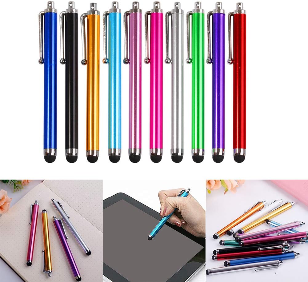 Bibabala 10PCS Touch Screen Round Clip Design, Pc Stylus Pen Phone Capacitive Portable,for Tablets Smartphone&All Touch