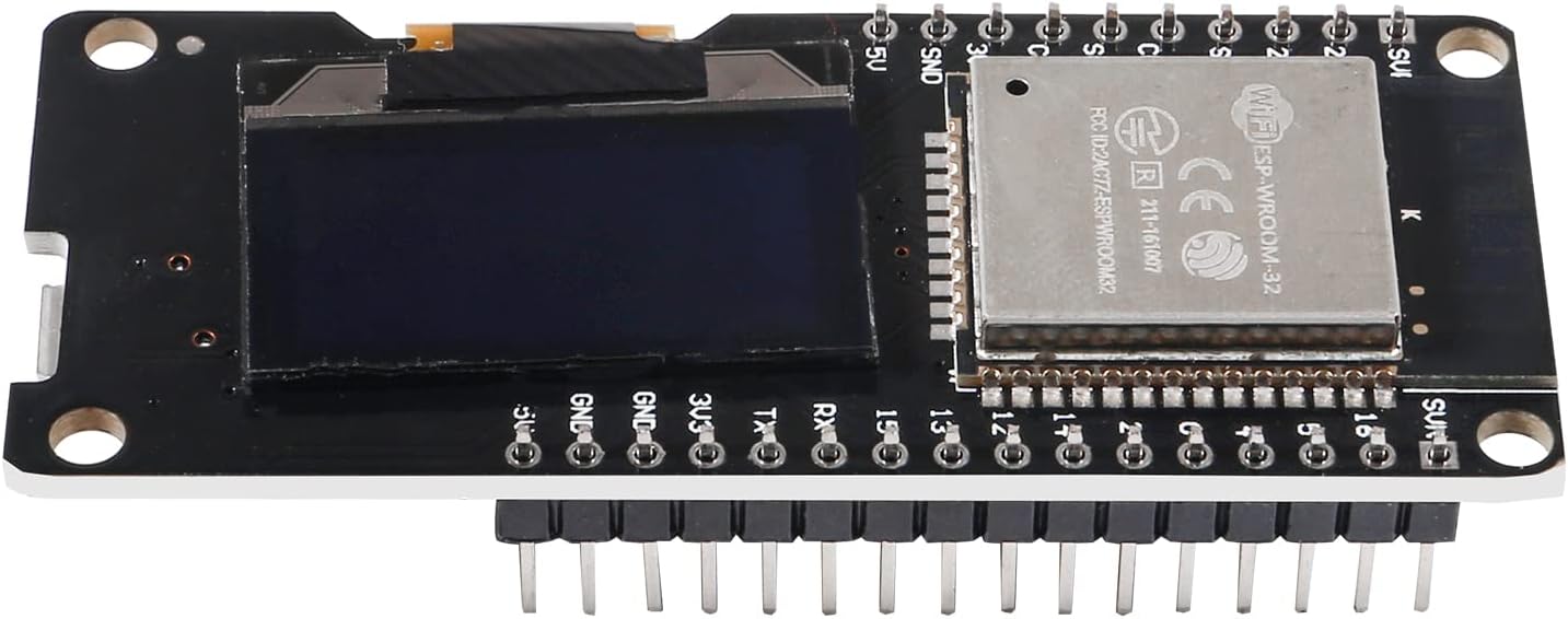 AITIAO 2PCS 0.96" ESP32 ESP32 2.4GHz D1 OLED Display WiFi Bluetooth Dual Mode Development Board Display for Wemos AP