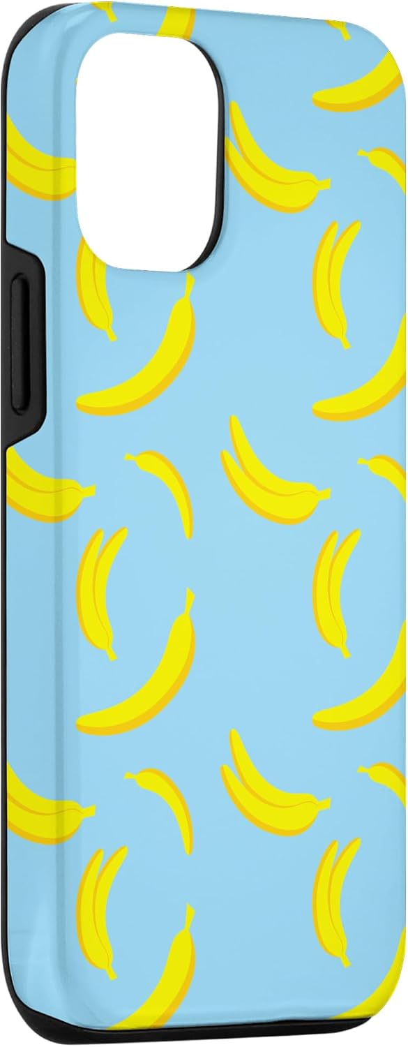 Banana Tropical Fruit Cases 12/12 Banana Lover Blue Cover Tropical Fruit Pattern Gift Case for iPhone Pro