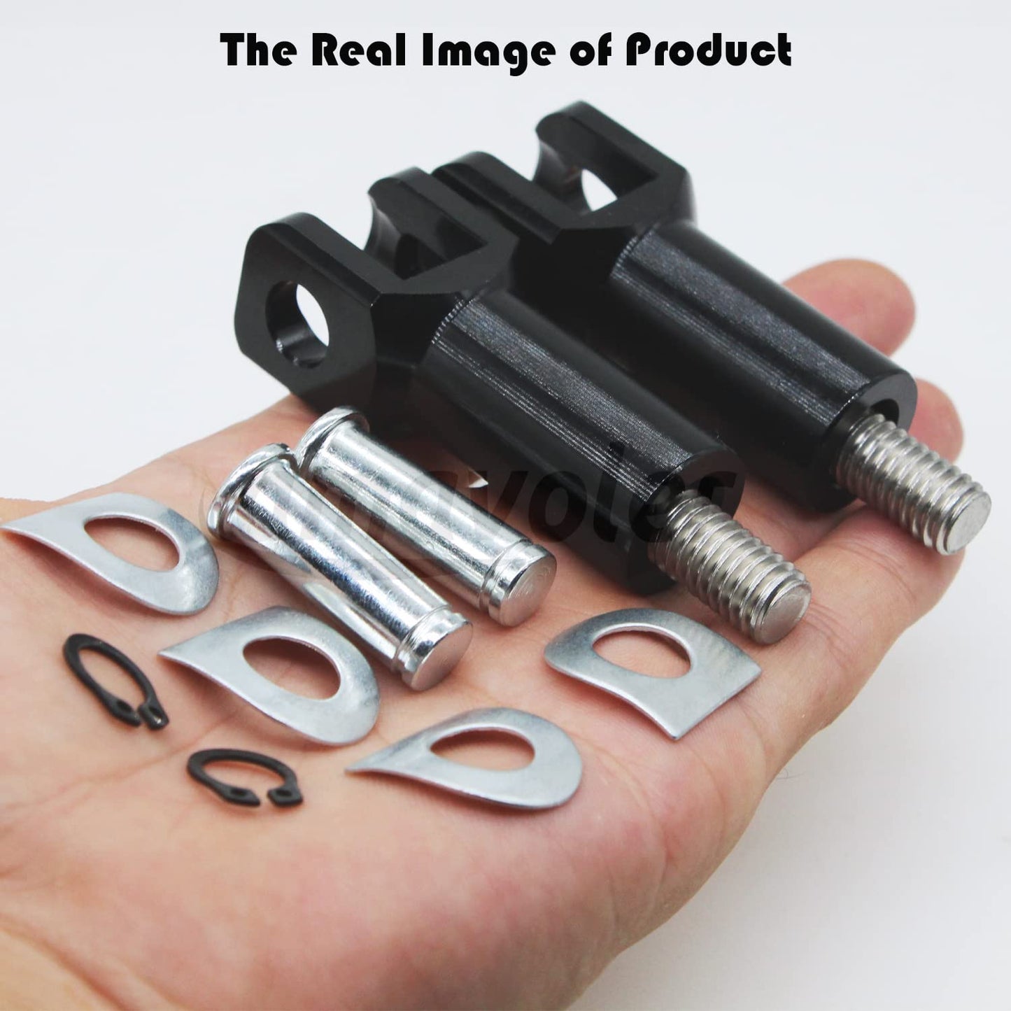 Amavoler Passenger Foot Peg Supports Mounts Clevis Kit Compatible With Harley Davidson Softail 2000-2006. (black)