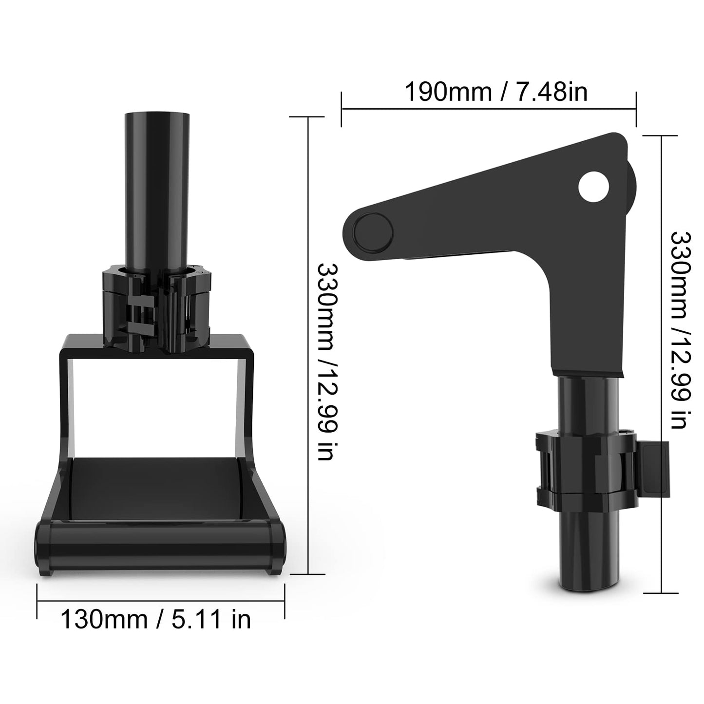 Tib Bar Single Foot Tibialis Trainer Bar Tibialis Trainer Calf Raise Machine,Professional Single Foot Tibialis Anterior Exercise Equipment for Strengthening Calves/Shins and Ankle(Black
