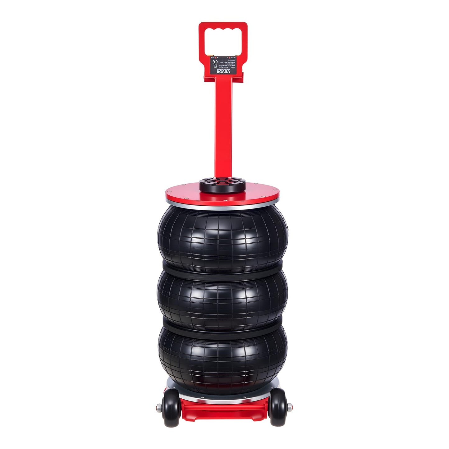 VEVOR Air Jack, 5 Ton/11023 lbs Triple Bag Air Jack, Airbag with Six Steel Pipes, Lift Up to 18.3 inch/464 mm, 4-10 s Fast Lifting Pneumatic with Adjustable Long Handle for Cars, SUVs, Pickup Trucks