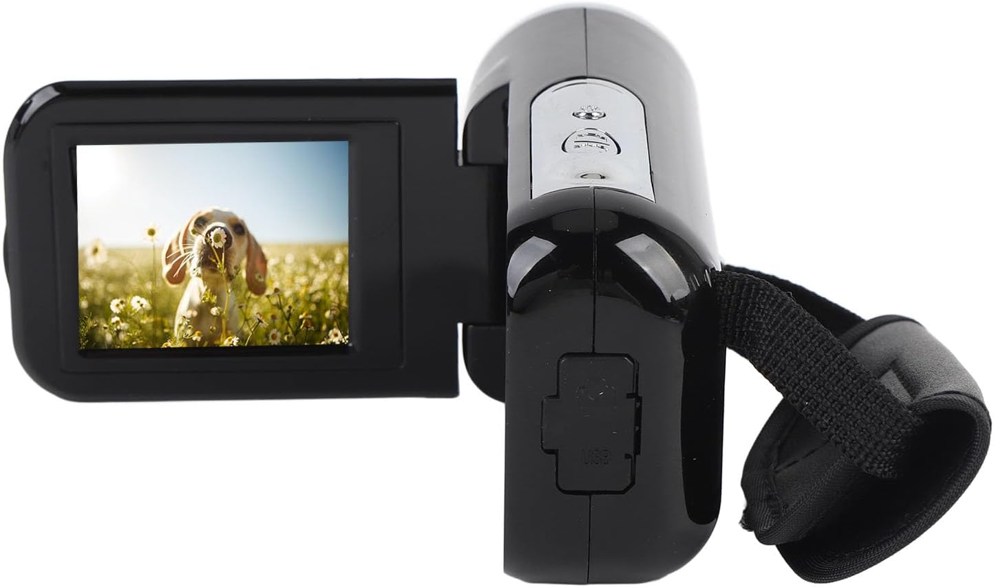 Cuifati 1080P 16MP 2 Inch 16x Digital Video Camera, Vlogging Camera with Color Screen, Zoom Anti Shake Compact Digital