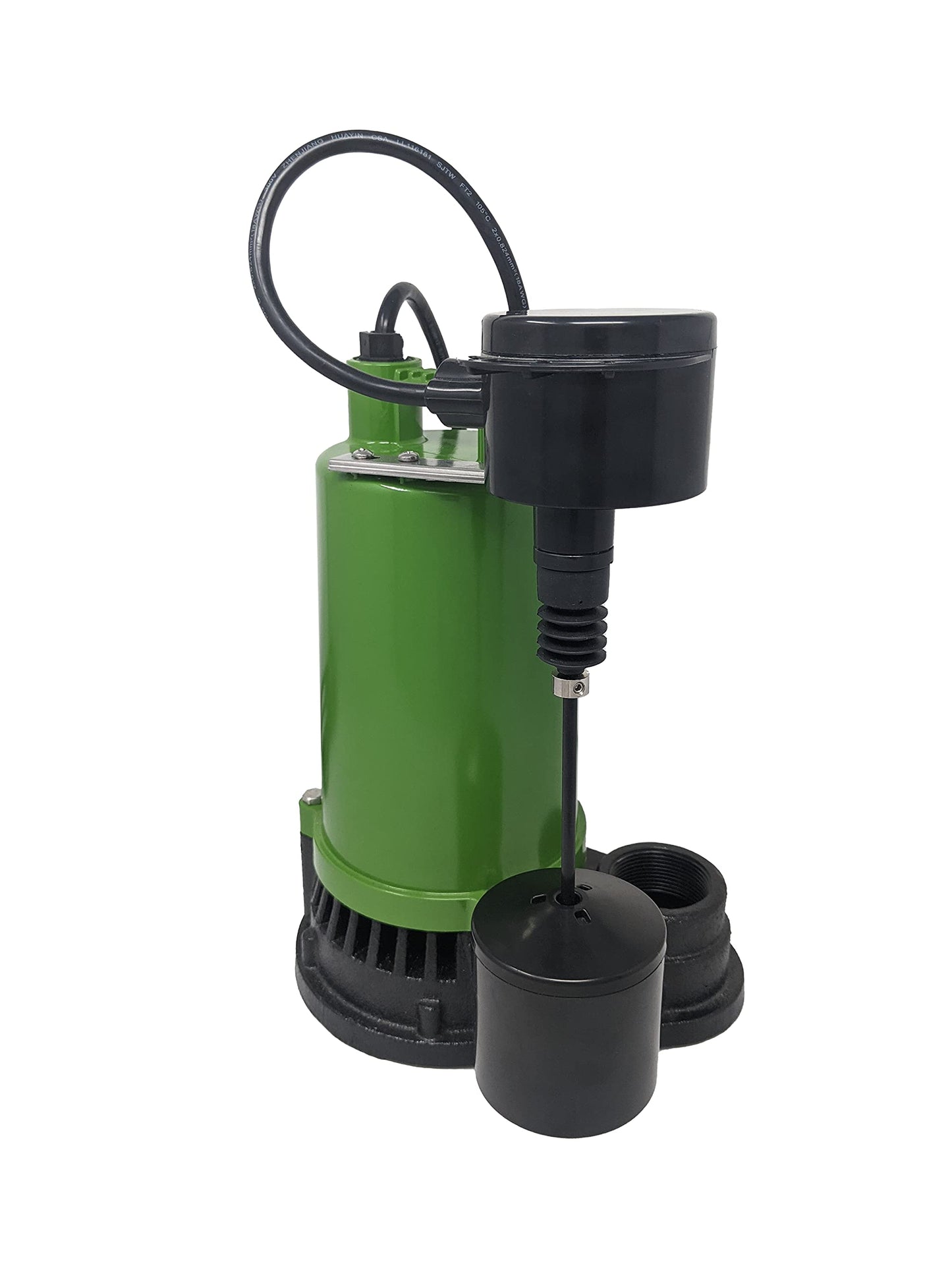 PumpSpy Sump Pump 1/2 HP - Submersible Pump, Water Removal for Basement, Crawl Space Sump Pump Kit, Iron Cast, Strong Suction at 4320 GPH, 10 Lift, 7 Amp Motor with Corrosion & Rust Resistant Housing