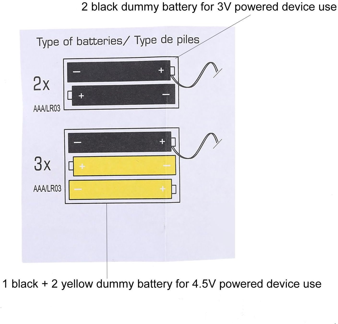 LQMBABY AA Battery Eliminator, Replace AA Batteries Power Supply Adapter, Fake Battery Power Adapter for LED Fairy