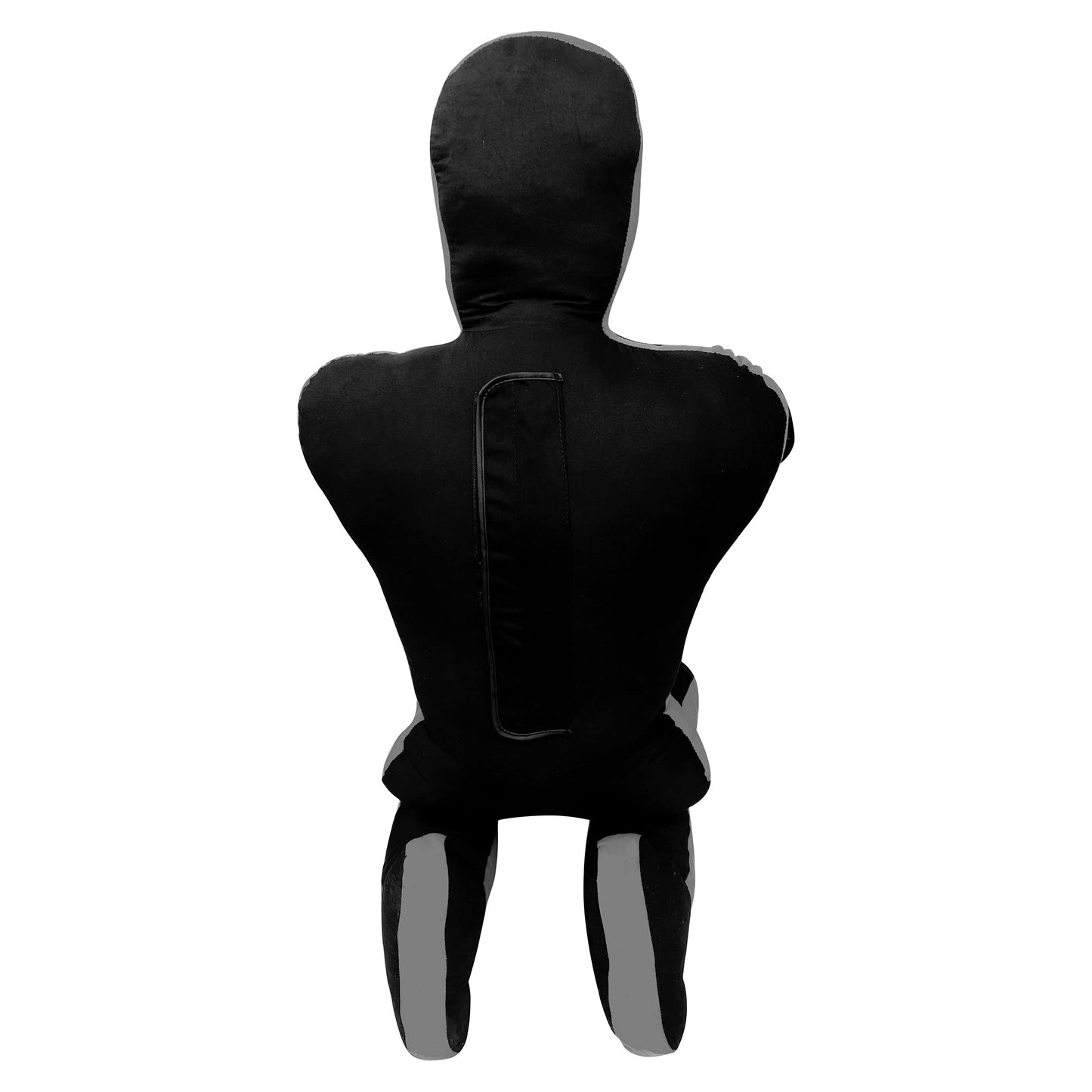 DALLX MMA Grappling Dummy BBJ Wrestling Brazilian Jiu Jitsu Punching Bag Judo Karate Throwing Boxing Fighting Dummy Self Defense Sitting Position – UNFILLED (Black Grey, 6 FT)