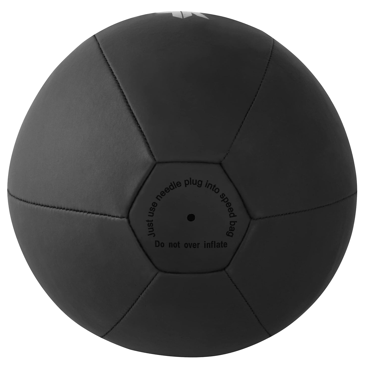 FISTRAGE Speed Ball Boxing Leather MMA Muay Thai Training Punching Dodge Striking Bag Kit Hanging Swivel Workout Speedball Kicking Platform (Black)