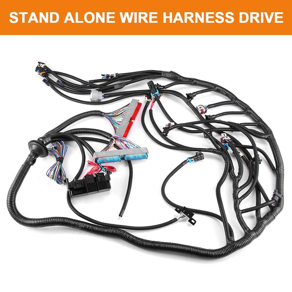 4L60E DBC Engine Wiring Harness Standalone Stand Alone fit for 1997-2006 GM LS1 4.8 5.3 6.0 L Vortec Engine Drive by Cable Throttle Body