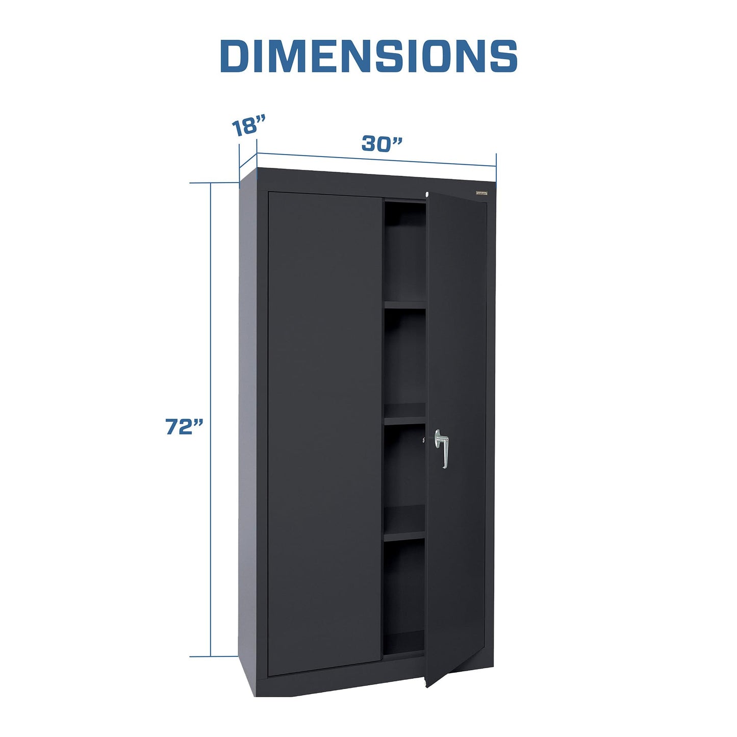 SANDUSKY Value LINE Series 3-Shelf 24-Gauge Garage FREESTANDING Storage Cabinet in B