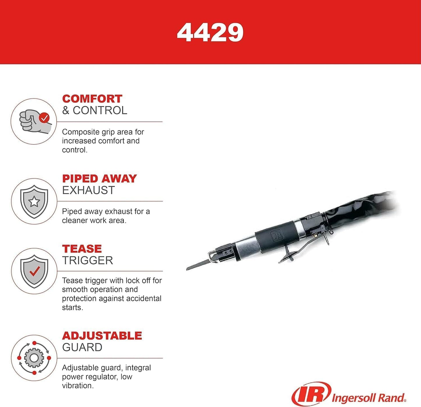 Ingersoll Rand 4429 Super Duty Pneumatic Reciprocation Saw, 3/8 in.