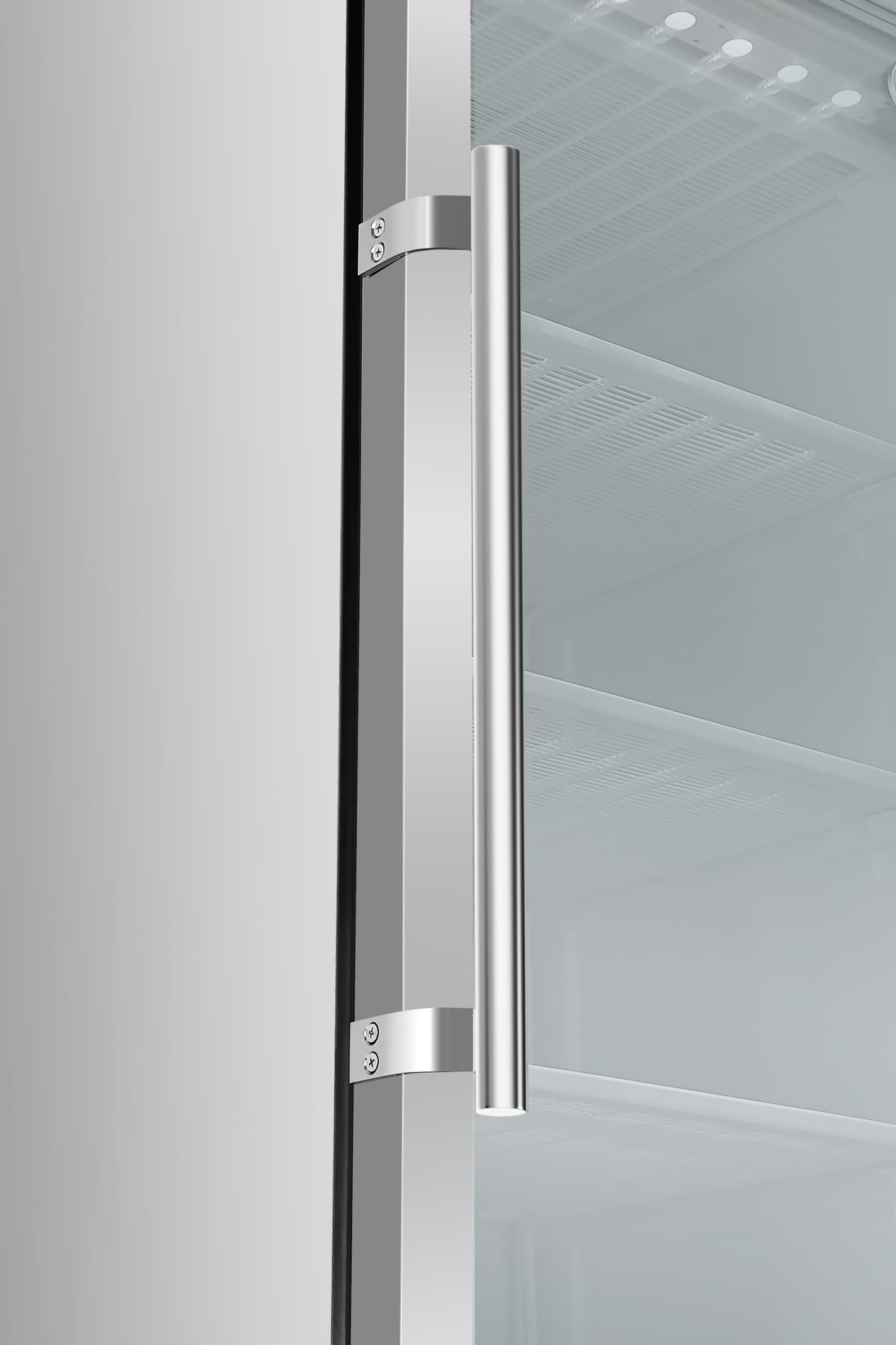 KoolMore 12 Cu. ft. Commercial Freezer with Glass Door in Stainless Steel - Manual Defrost (KM-FMD12SGD)