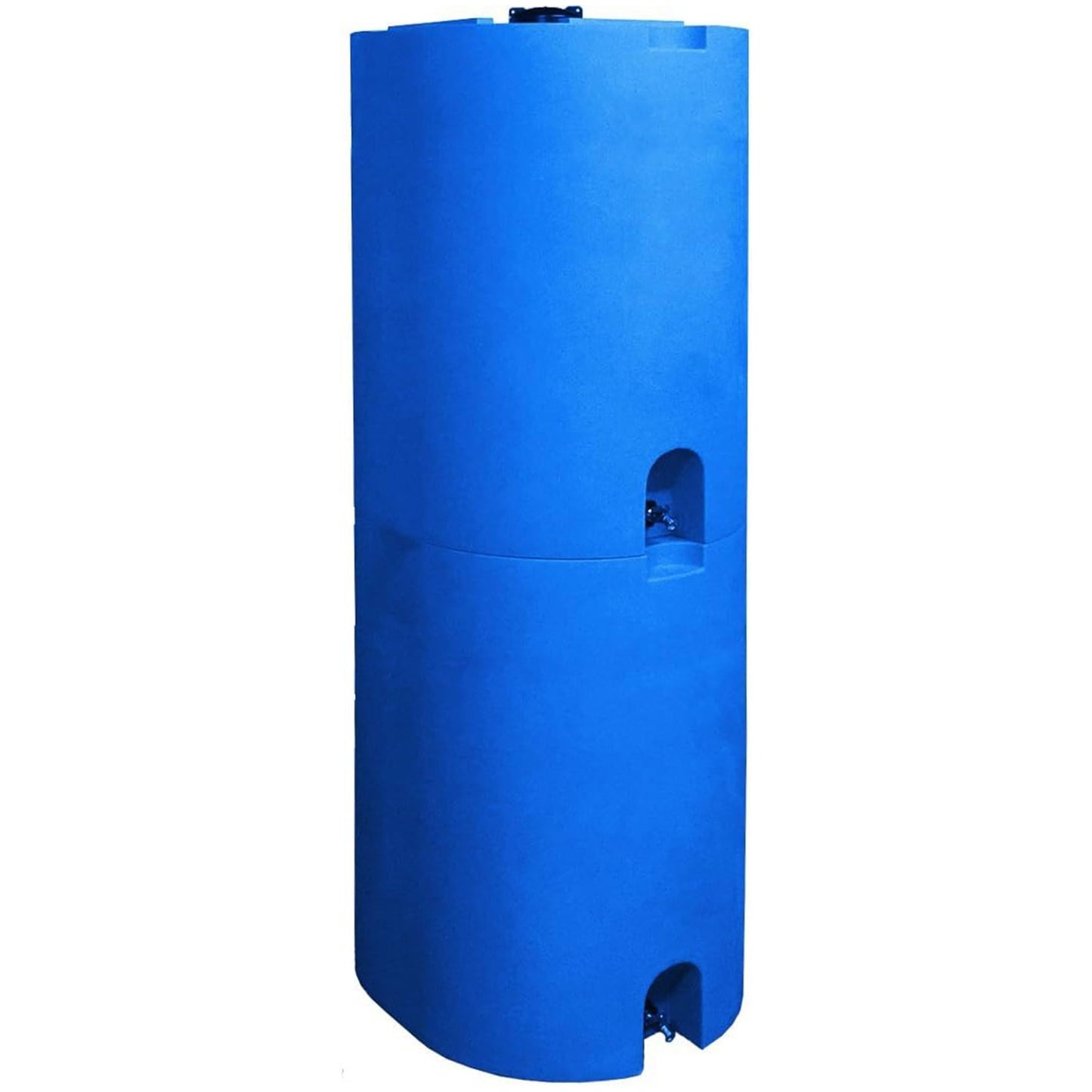 WaterPrepared 4 Pack Water Tank, Rain Barrel Storage, Stackable Drum, 55 Gallon