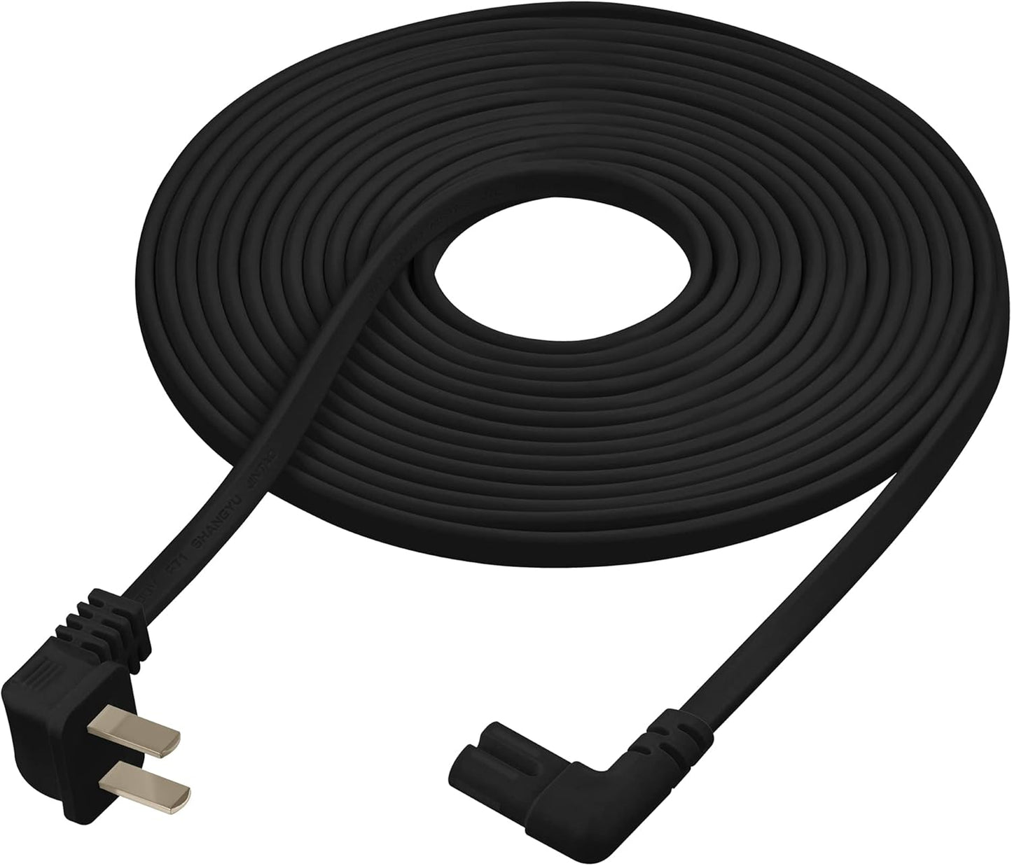 Vebner 25-Foot 90 (25-Foot, Extra Long Power Cord Compatible with Samsung and LG TV LED Smart Screens and Many Other