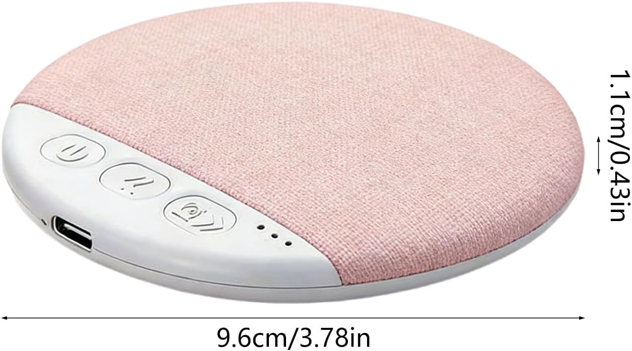 Generic Bluetooth Pillow Speaker, Mini Portable Under Pillow Speaker with White Noise Timer, Wireless Sleep Aid