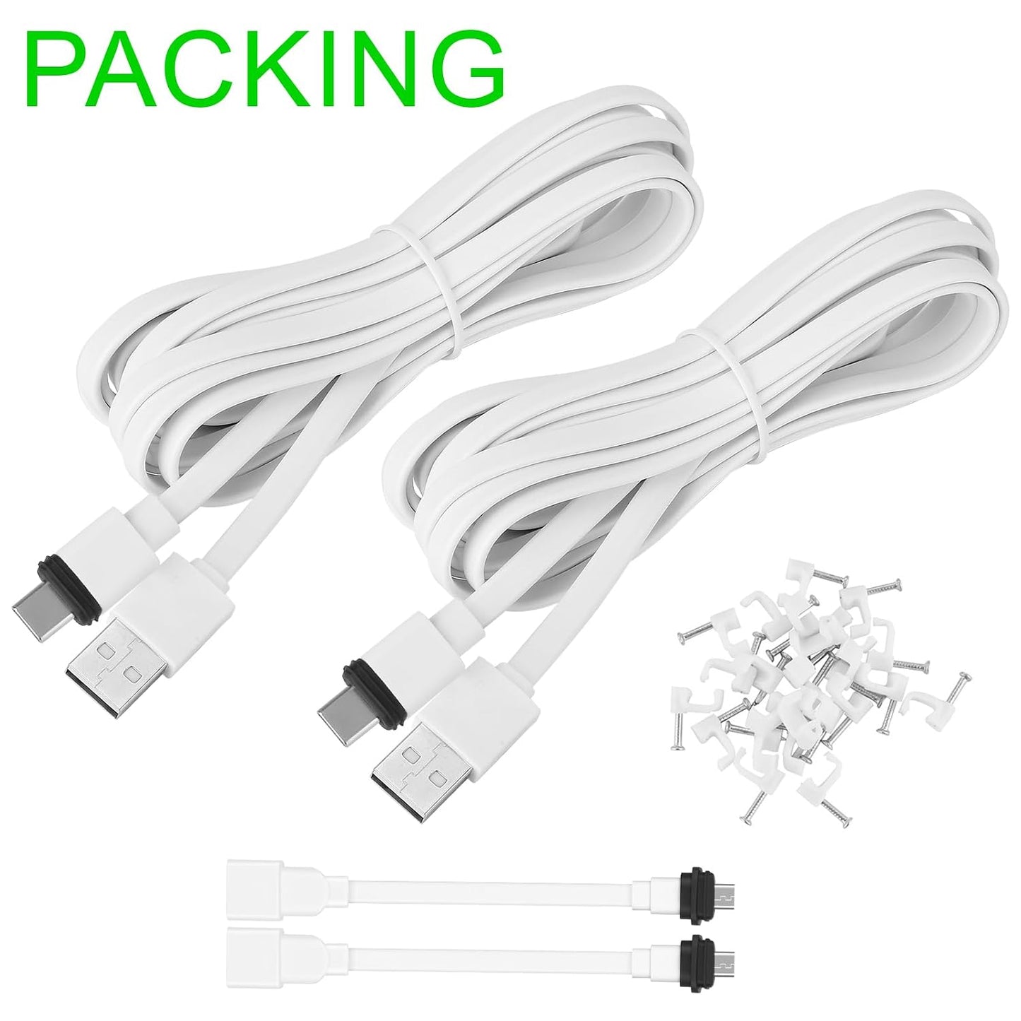 2Pack 25FT Mini2,Blink 4 (4th (3rd XT3/XT2/XT,Extension Uogw Power Cable for Blink Mini,Blink Outdoor Gen)/Blink Gen)
