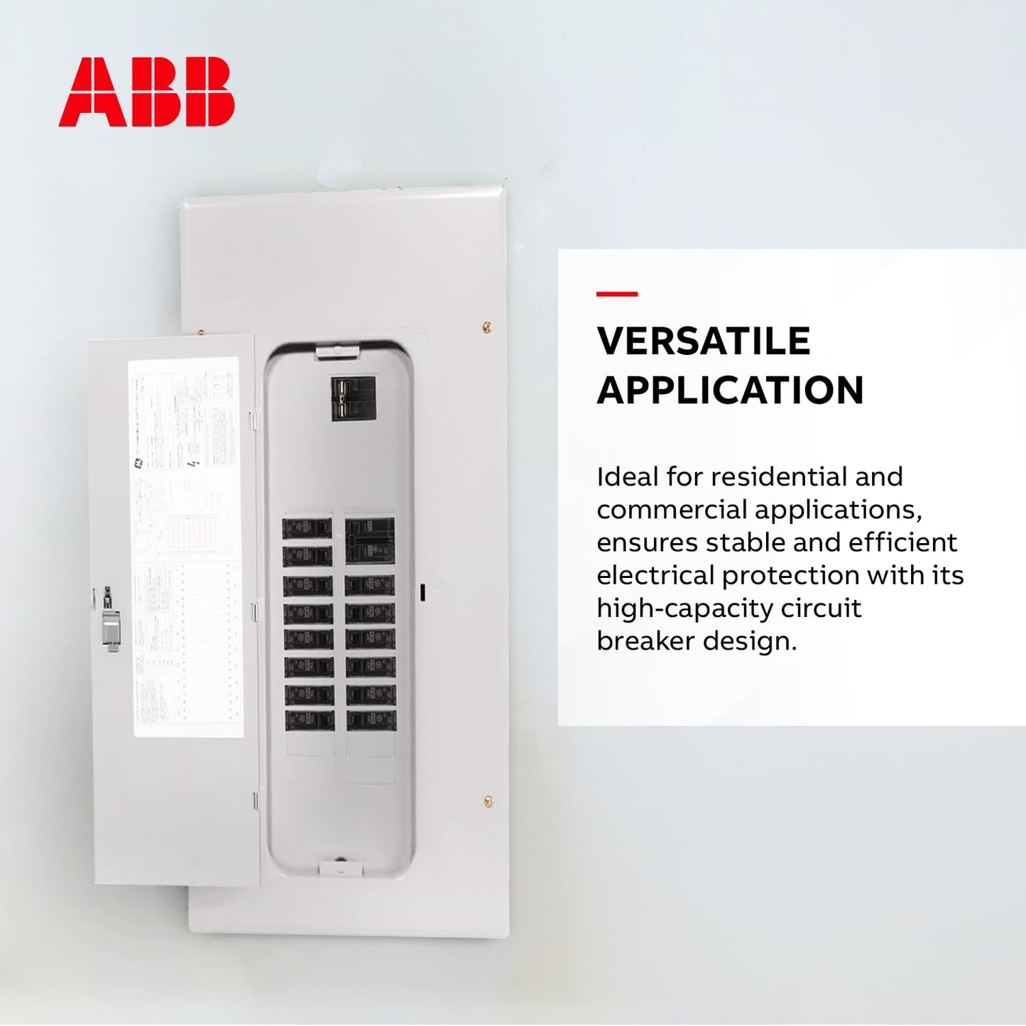 ABB THQMH125CP Master Main Breaker Kit 125 Amp • Type THHQL, 125 A, 2-Pole, 120/240 V • Main Circuit Breaker Kit • Use in Powermark Gold Load Center • 125 A Main Breaker
