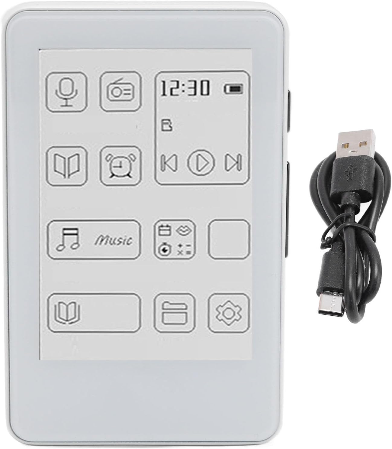 FOSA 2.7 Inch MP3 5.0 Player, Bluetooth HiFi Music Player with Eye Protect Screen, USB C Charging, Portable E Book