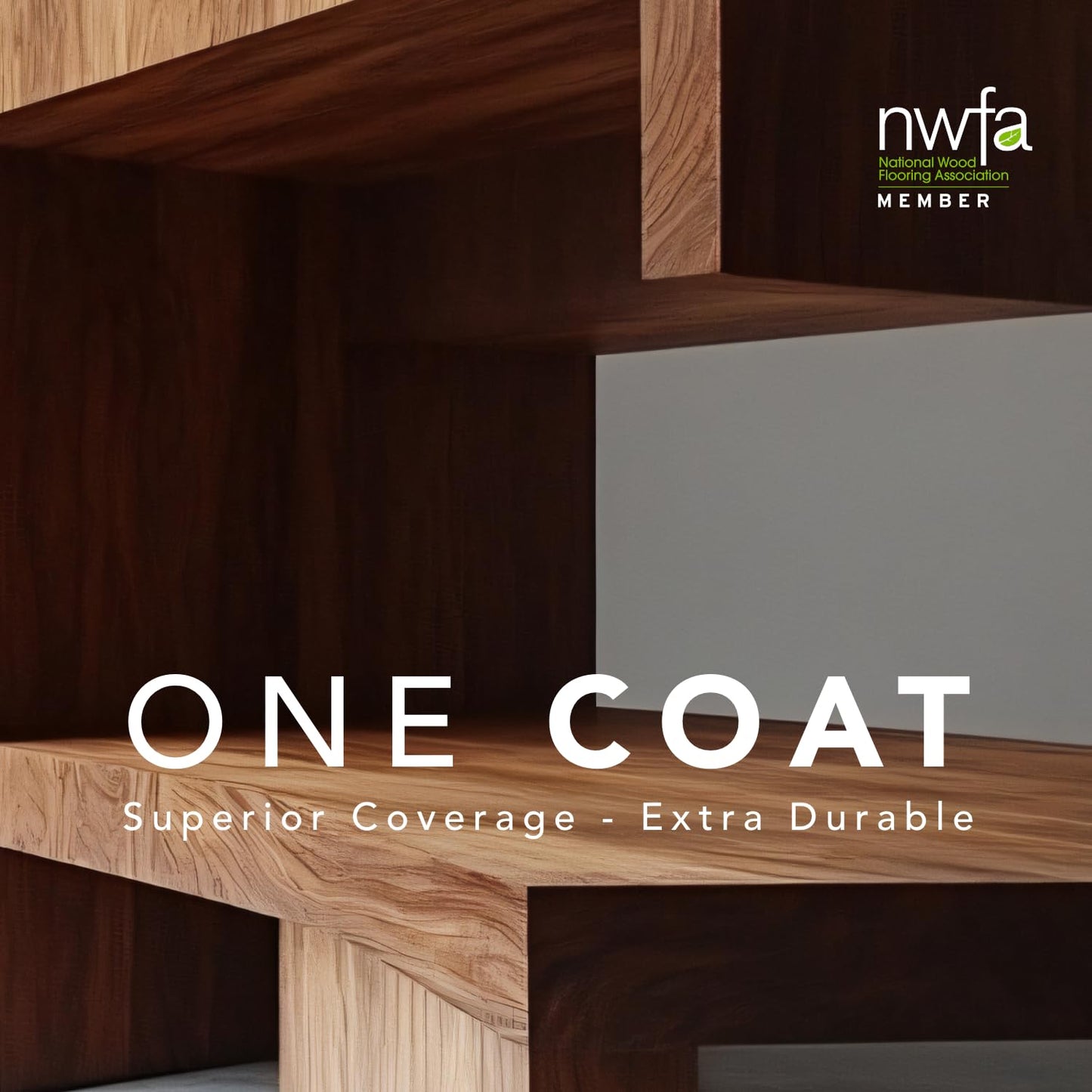 Natura Onecoat Wood Stain Oil - 200 ft² - 360 ml, Neutral – Natural Wood Finish for Interior Furniture & Floor - Linseed Wood Oil - Fast-Drying - Environmentally Friendly-Extra Durable Hard Wax Oil