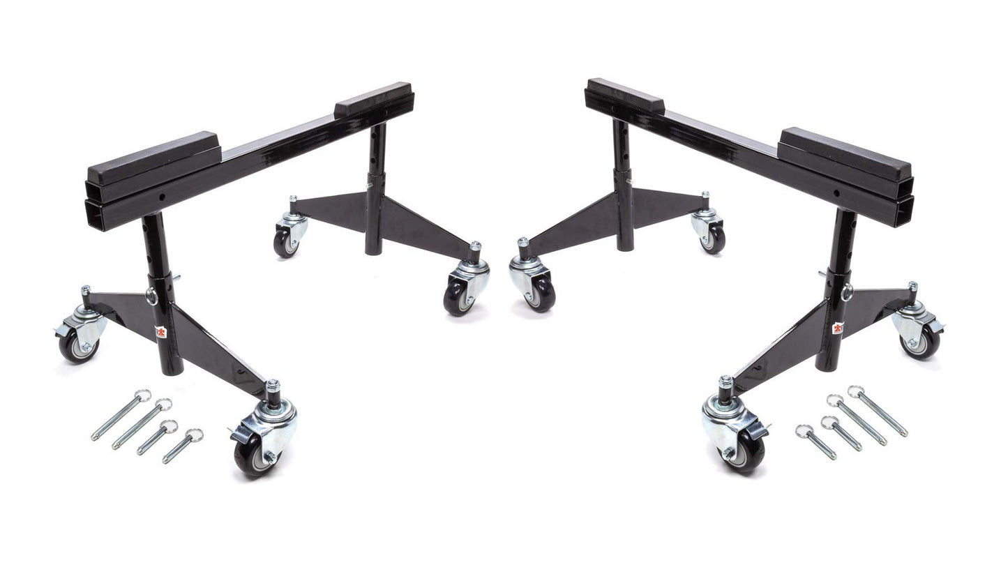 Ti22 PERFORMANCE Frame Stand and Dolly, Steel, Black Powder Coat, Sprint Chassis Pair