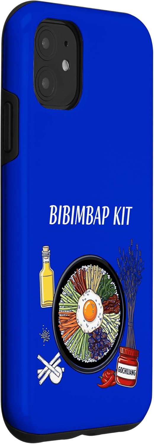 Cultural Food Kits for Asian Food Cultures T-Shirt 11 Bibimbap Kit Food Korean Cuisine Culinary Art Case for iPhone