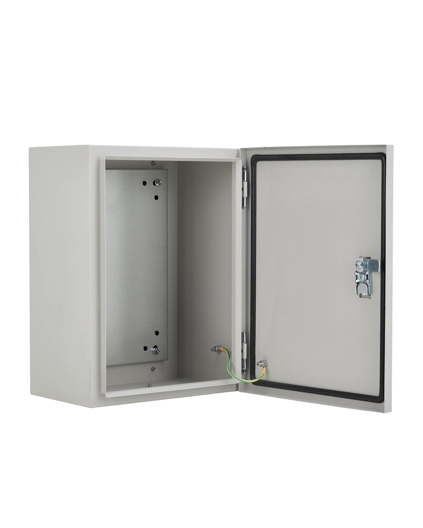 IP67 NEMA 4X Waterproof Electrical Enclosure, Lockable Dustproof Junction Box with Mounting Plate – Heavy Duty Steel Outdoor Indoor Meter & Panel Box for GFCI, Timer, Power Strip, (24"x24"x8")