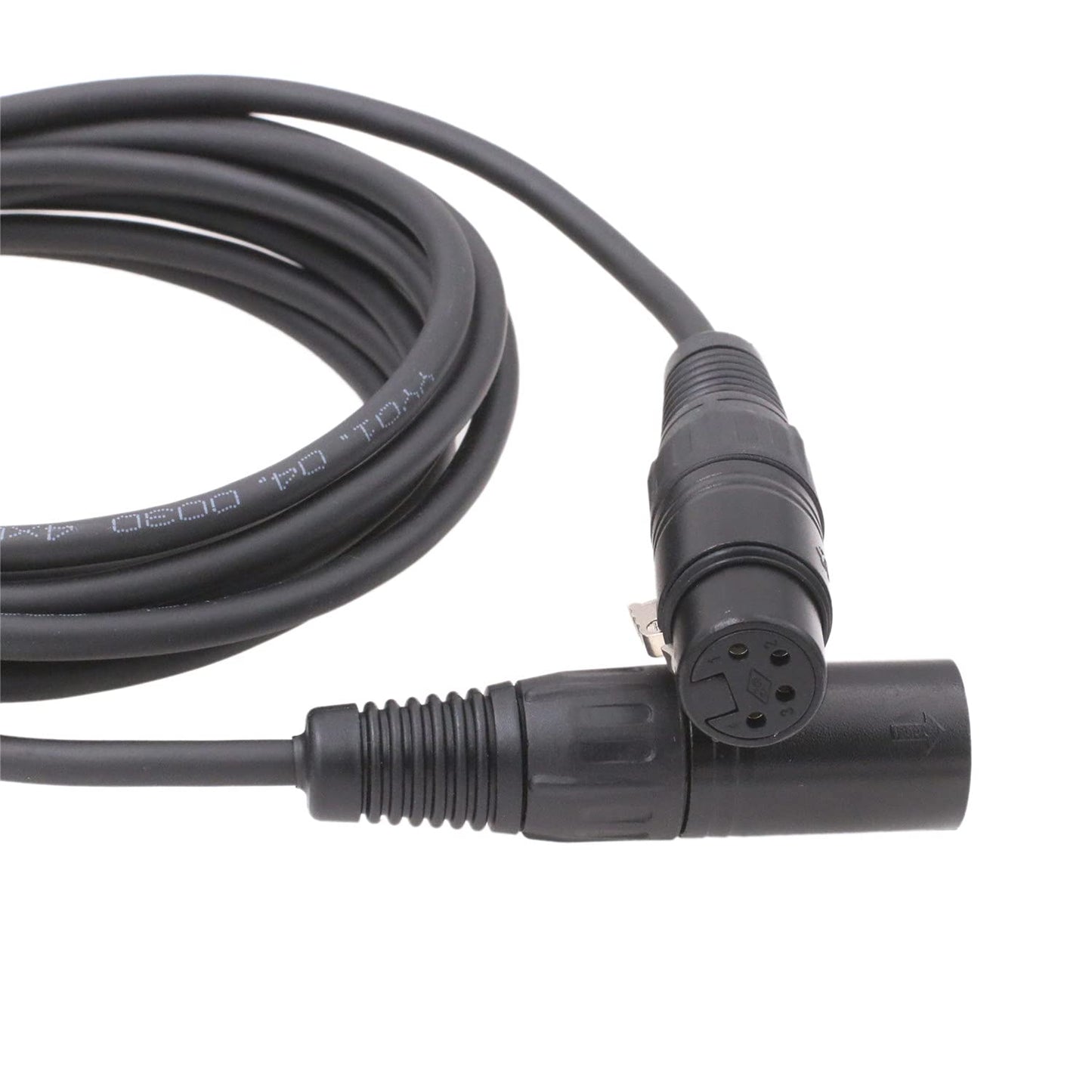 HangTon 4 3 XLR Pin Camera Monitor Recorder Mixer Power Supply Extension Cable Male to Female Meters for Block Battery