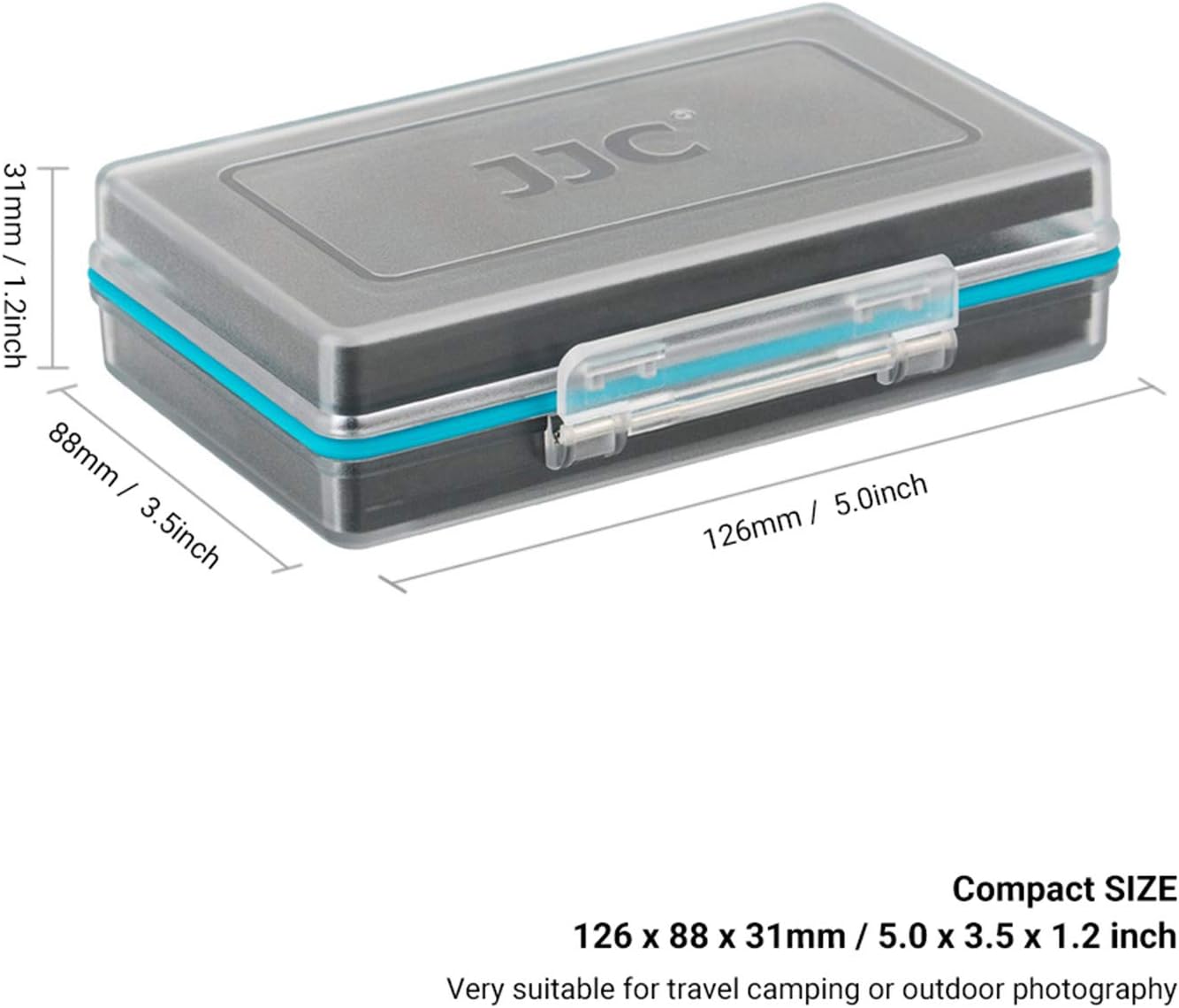 18650 6 18650 JJC Battery Case, Shockproof & Water-resistant Battery Storage Holder for x Battery, PC Shell Easy