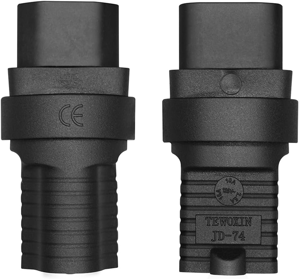 TEWOXIN 5 IEC320 C14 5-15R Plug,3-Prong 125V 15A,for PCS to Power Adapter US Standard Grounding Connector, Computer