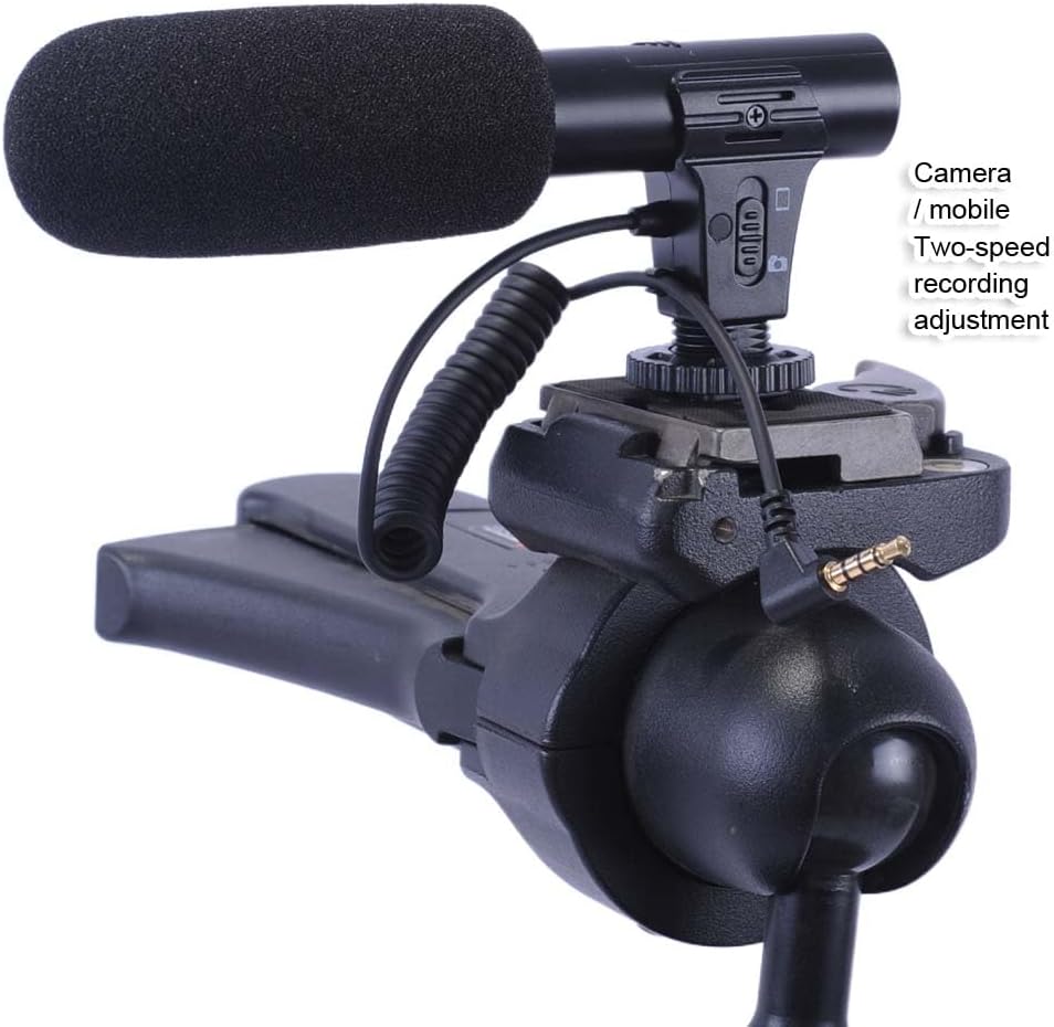 duomianshou 3.5mm DC/DV Dedicated Recording Microphone MIC with Cold Foot & Audio Plug for Digital Camera Video