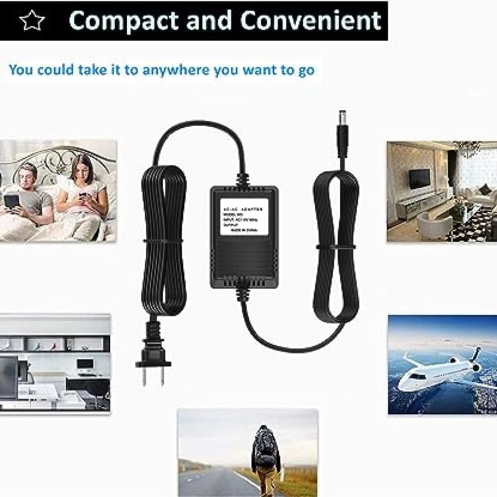 Musstad 1500E AC/AC Adapter for Lathem Clock Atomic Time Recorder Power Supply Cord Cable PS Wall Home Charger Mains