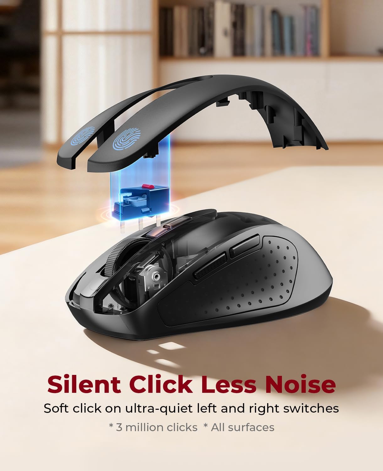 Redragon BT5.0/3.0 2.4G, 6 5 4000DPI 18 Wireless Mouse & Buttons, Level Bluetooth Mouse, Months Battery, Portable