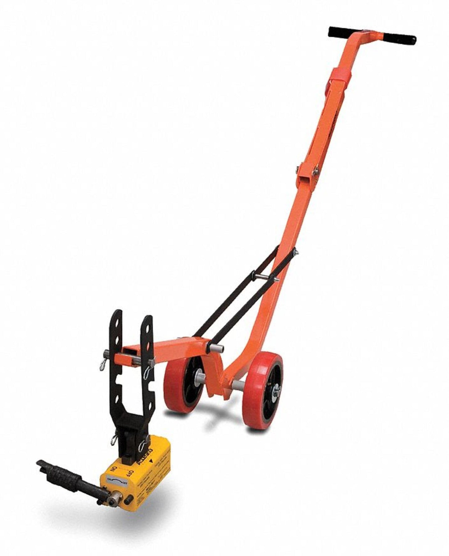 Allegro 9401-25 | Magnetic Manhole Lid Lifter with Steel Dolly & Magnet | Lifts 660 lbs Flat, 330 lbs Round | Collapsible Dolly | Heavy Duty Pry Bar Alternative | Made in USA