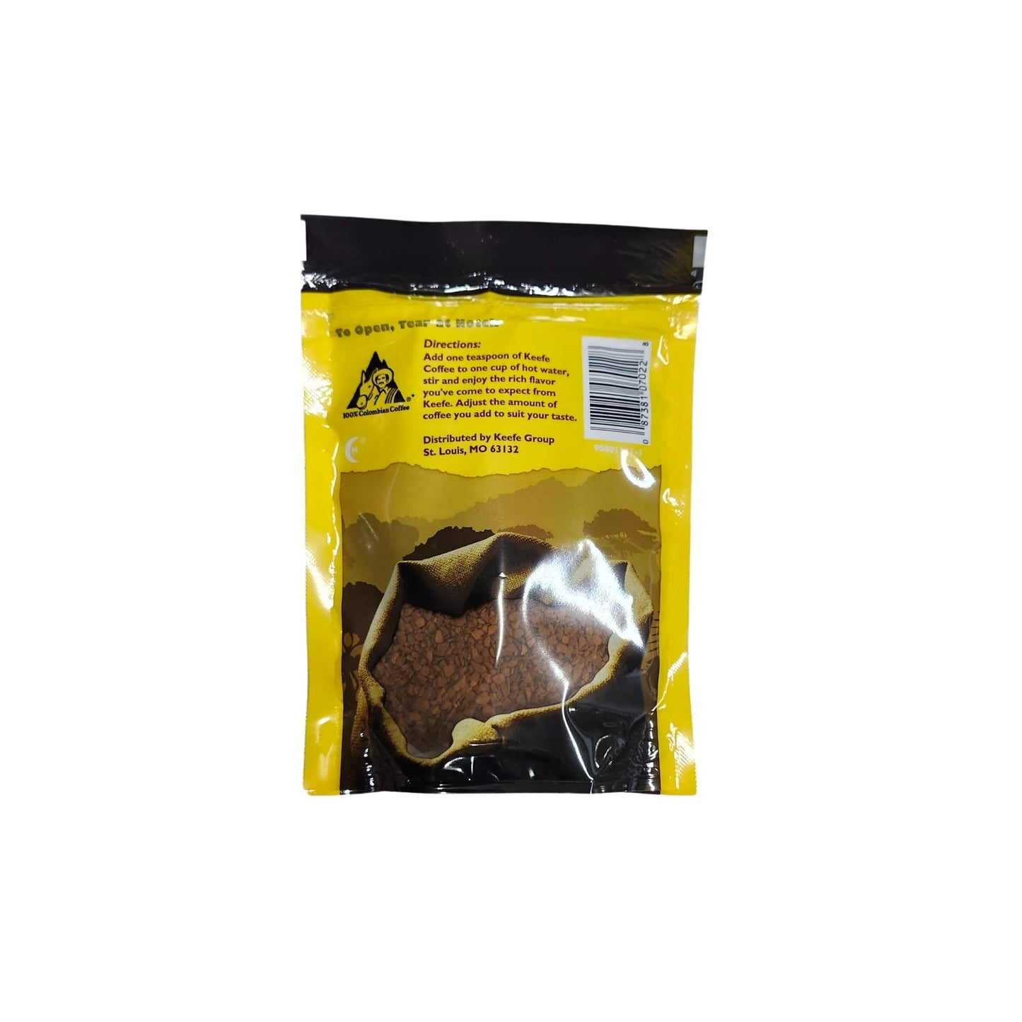 Keefe Coffee 100% Colombian Premium Freeze Dried Coffee 3oz SEALED BAG (3 Ounce (Pack of 3), Coffee)