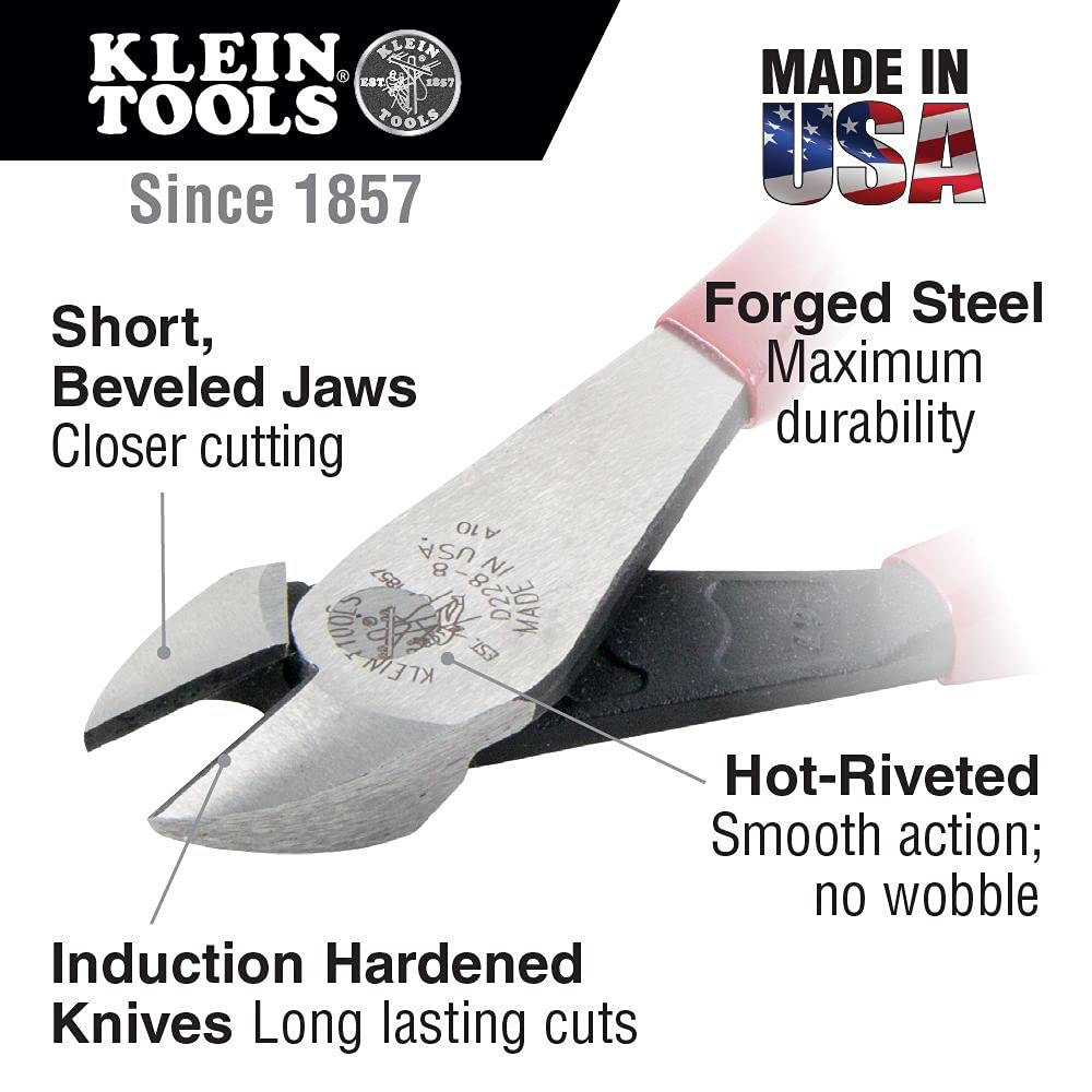 Klein Tools 32288 Insulated Screwdriver, 8-in-1 Screwdriver Set & 80020 Tool Set with Lineman's Pliers, Diagonal Cutters, and Long Nose Pliers, with Induction Hardened Knives, 3-Piece