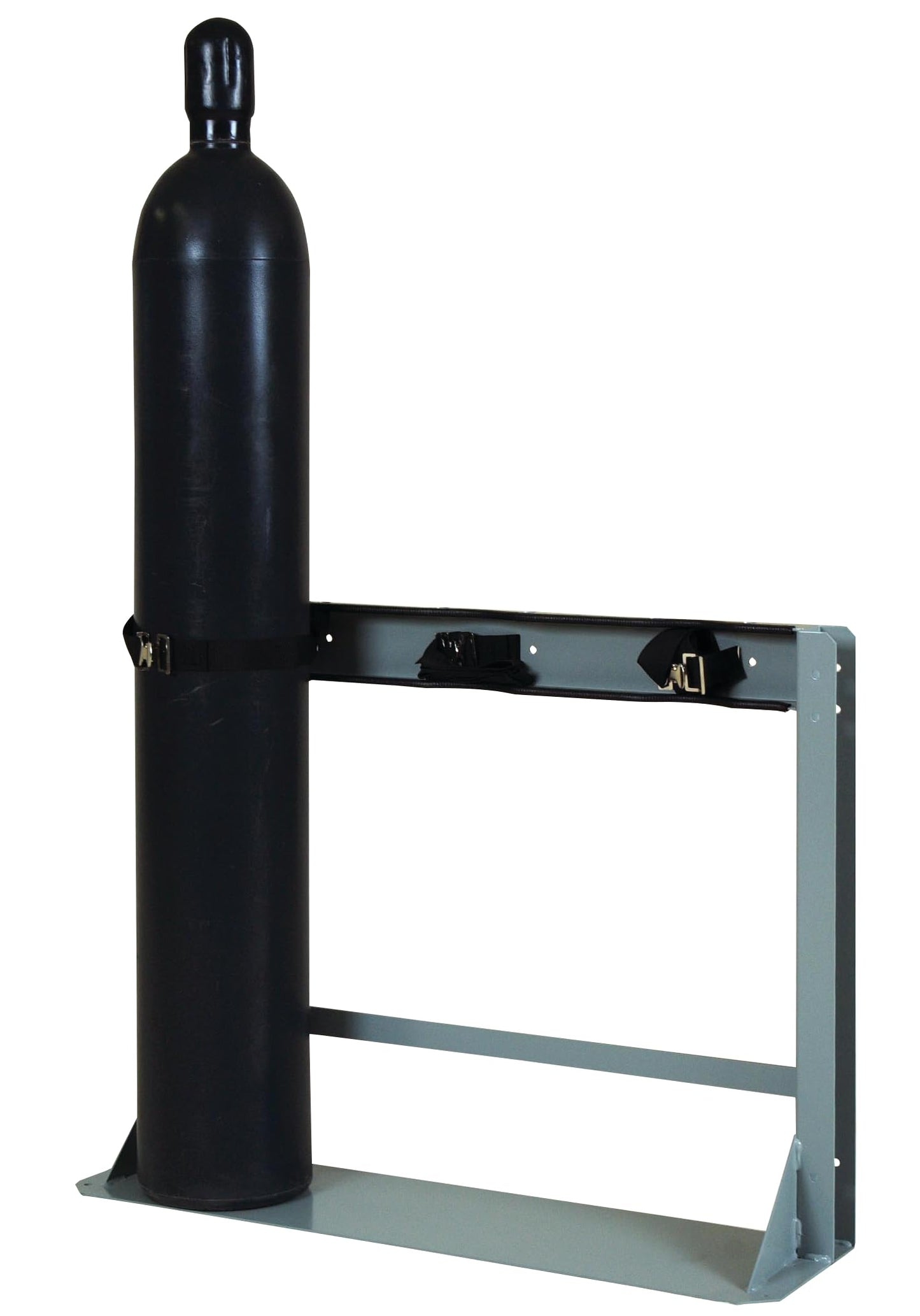 Eagle Justrite Steel Gas Cylinder Floor Mount Storage Stand, Holds Three 4"-12" Cylinder, Made in The USA, 35294