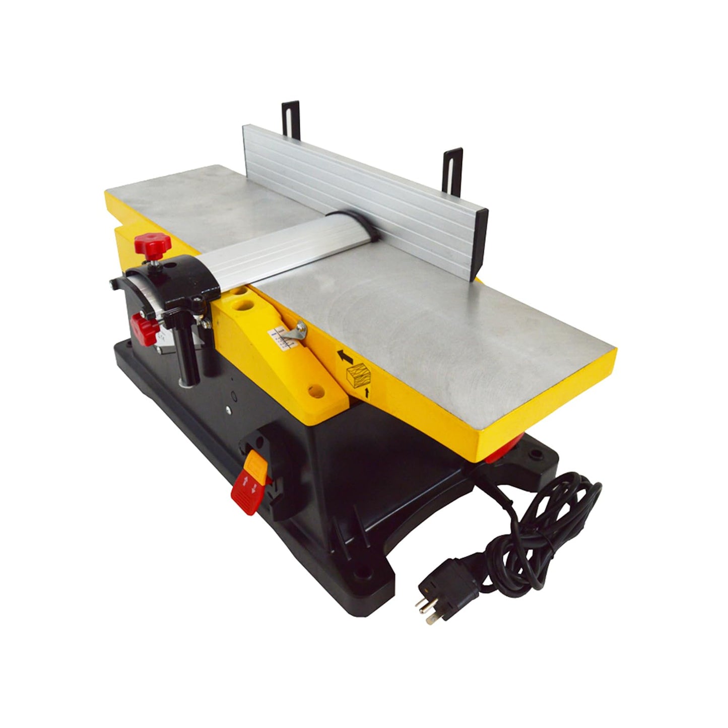 INTBUYING 6 Inch Woodworking Planer Small and Portable Bench Planer 1800W with 155 * 580mm Working Table Low Noise and Low Dust Planing Bench Planer for DIY and Small factories