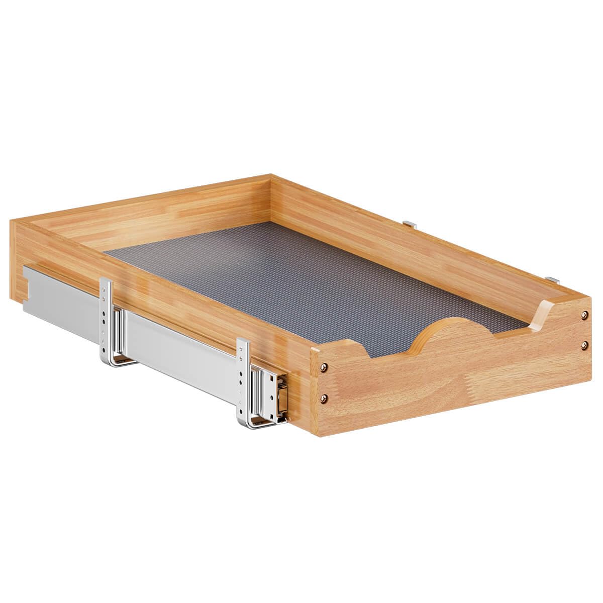 OCG Pull Out Drawers For Kitchen Cabinets 14"W x 21"D, Slide out Wood Drawer Shelf, Pull Out Shelves for Base Cabinet Organization in Kitchen, Pantry, Bathroom