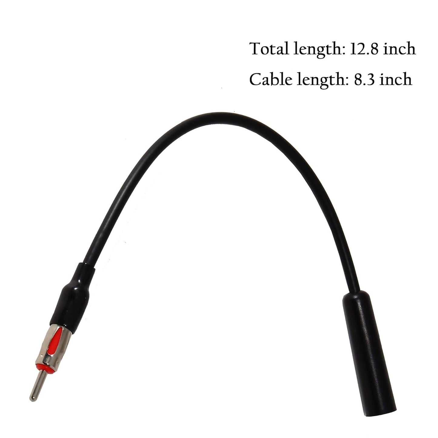 12 Anina Universal Car AM FM Radio Antenna Extension Extender Cable Male to Female Antenna Adapter for Auto Stereo