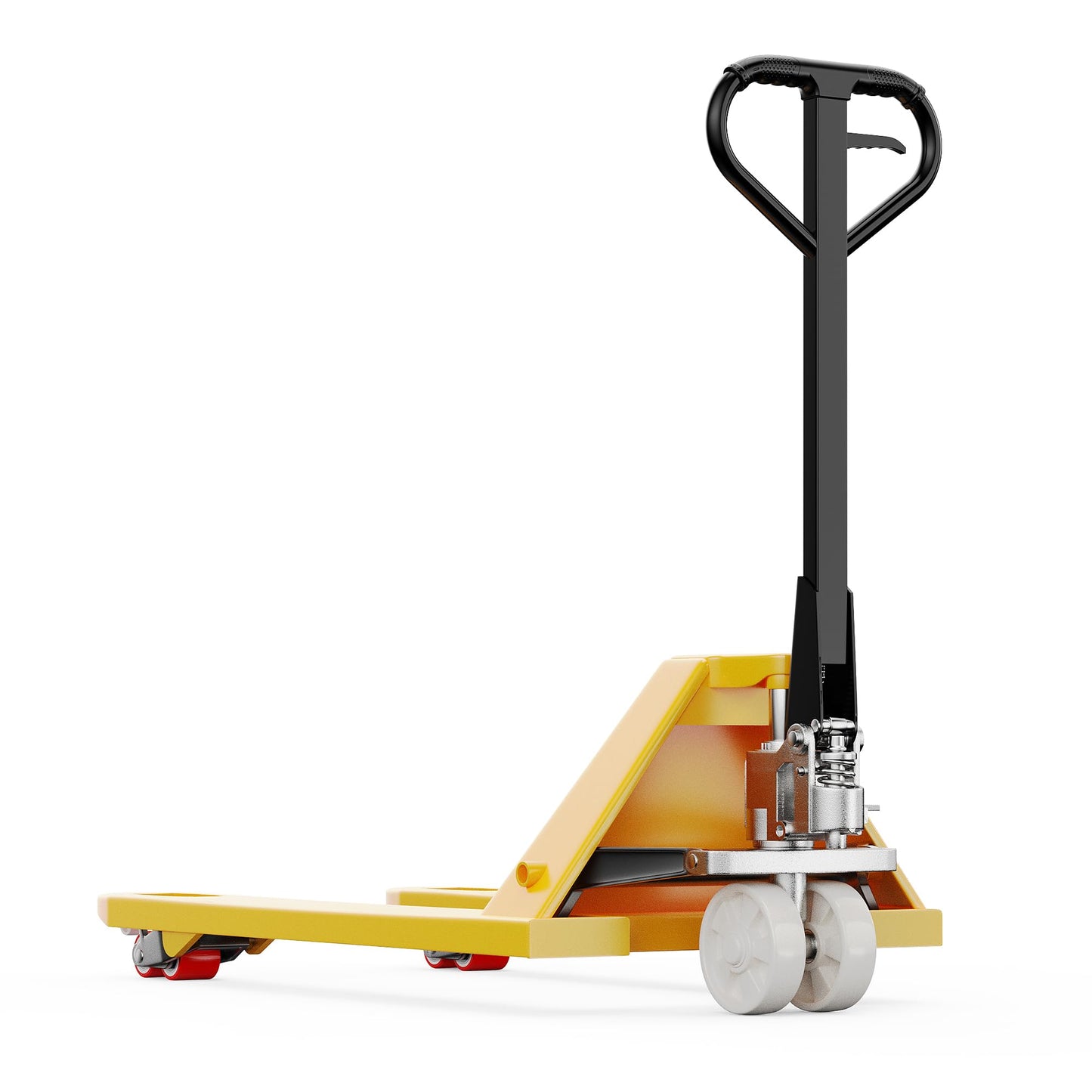 Manual Pallet Jack Truck 5500 lbs Capacity, 27" x 46" Forks, Heavy Duty Hydraulic Pallet Truck with Leak-Proof Hydraulic Pump Hydraulic Pallet Jack for Factories, Warehouses (Nylon Caster)