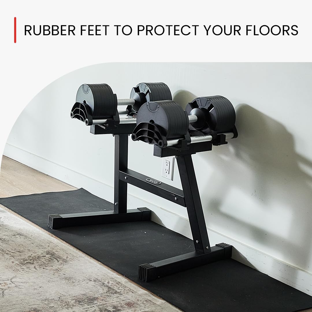 FF Finer Form Nuobell Adjustable Dumbbell Rack & Stand for Nuobell Adjustable Dumbbell Set – Safe, Convenient, and Prevents Accidents. Dumbbell Rack Only, No Weights Included